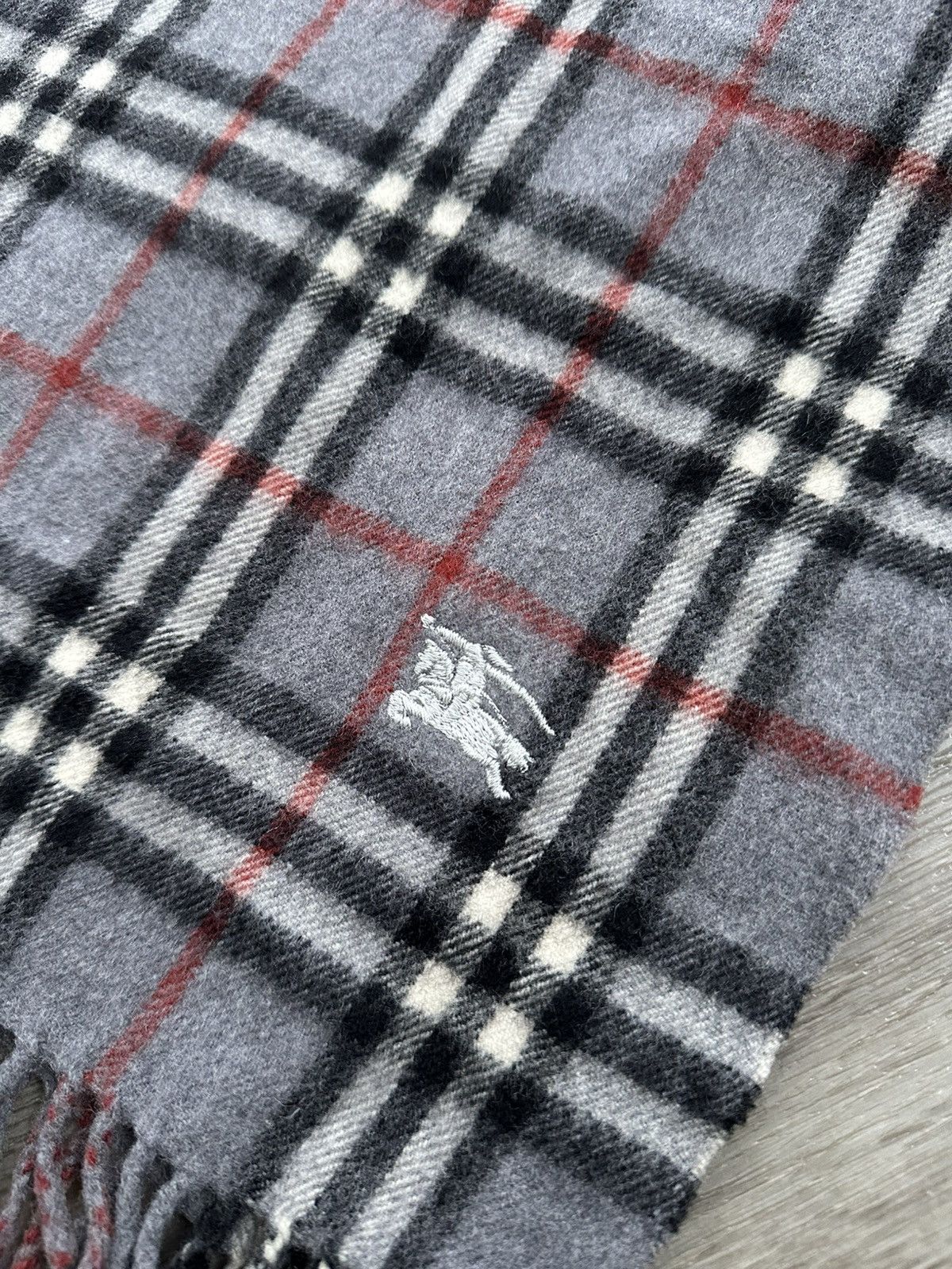 Burberry × Vintage 🫧Burberrys Vintage Scarf Wool Size ONE SIZE - 7 Thumbnail