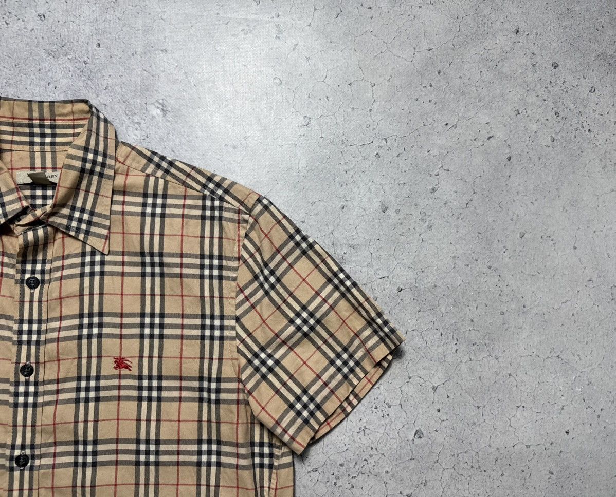 Burberry Burberry Checked Short Sleeve Button Up Vintage Shirt Size S Size US S / EU 44-46 / 1 - 2 Thumbnail