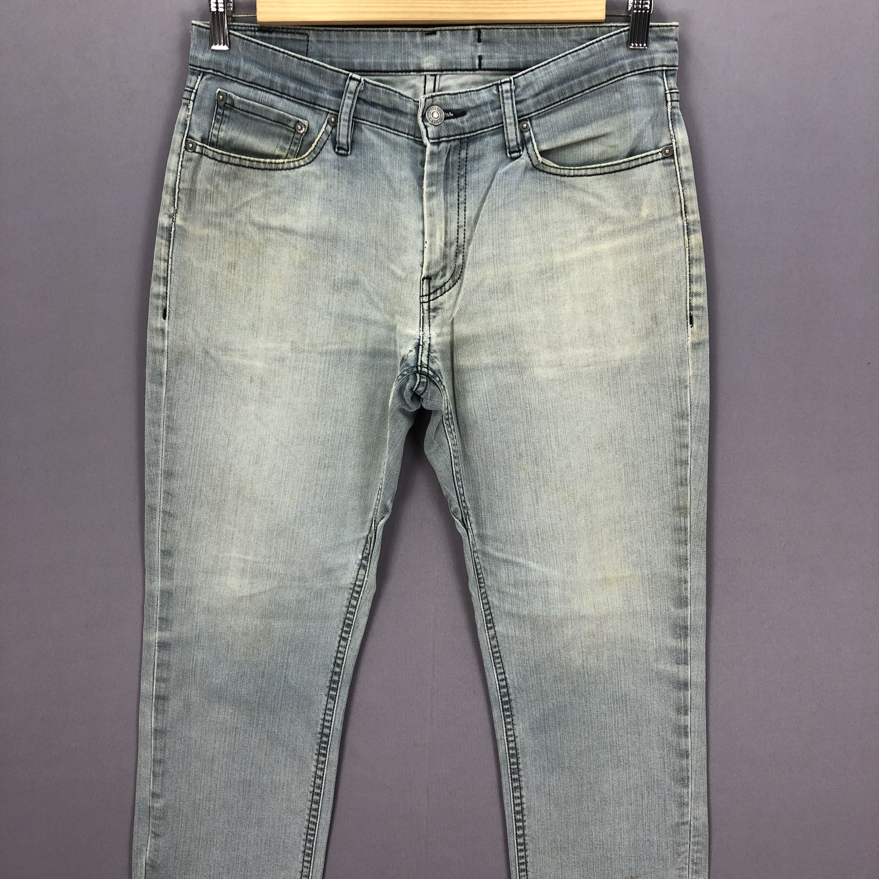 Levi's Vintage Levis 511 Ash Grey Jeans Levi's Faded Black Denim Size US 32 / EU 48 - 3 Thumbnail
