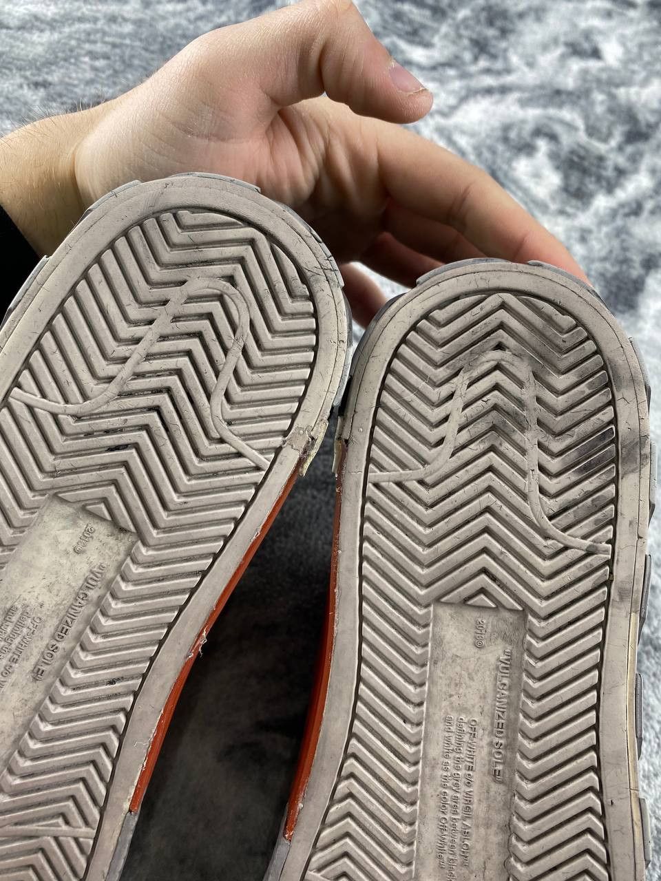 Off-White Off-White Low Vulcanized Sneakers Men Size 40 Black Size US 7 / EU 40 - 20 Thumbnail