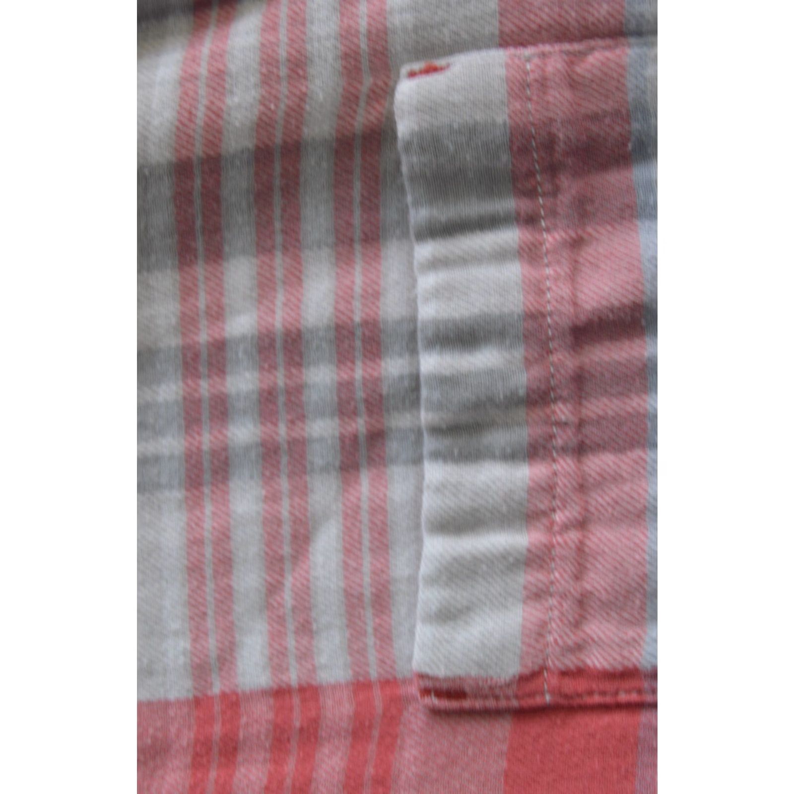 Tommy Bahama Tommy Bahama Shirt Men's Large Flannel Long Sleeve Button-Up Pink Grey Casual Plaid Pocketed Beach 90s Mens Manufactured Folded Crew? Size US L / EU 52-54 / 3 - 3 Thumbnail