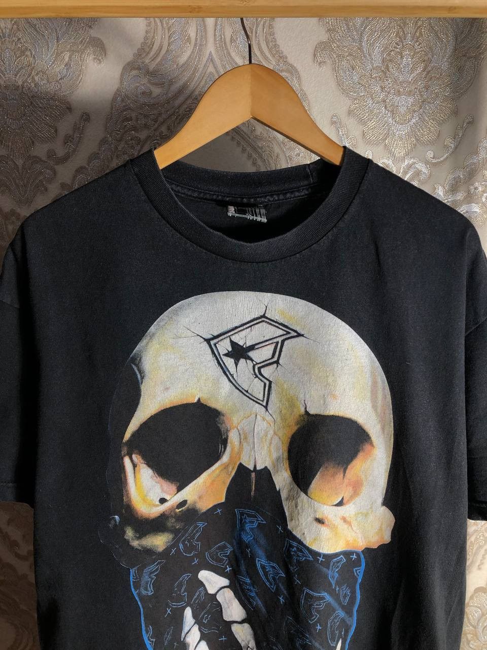 Harley Davidson VINTAGE BIG LOGO SKULL RETRO T-SHIRT METAL PUNK Y2K 90s USA Size US XL / EU 56 / 4 - 3 Thumbnail