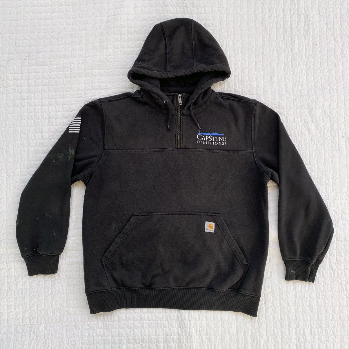 Carhartt Carhartt "Capstone Solutions" Logo Hoodie Size US XL / EU 56 / 4 - 1 Thumbnail