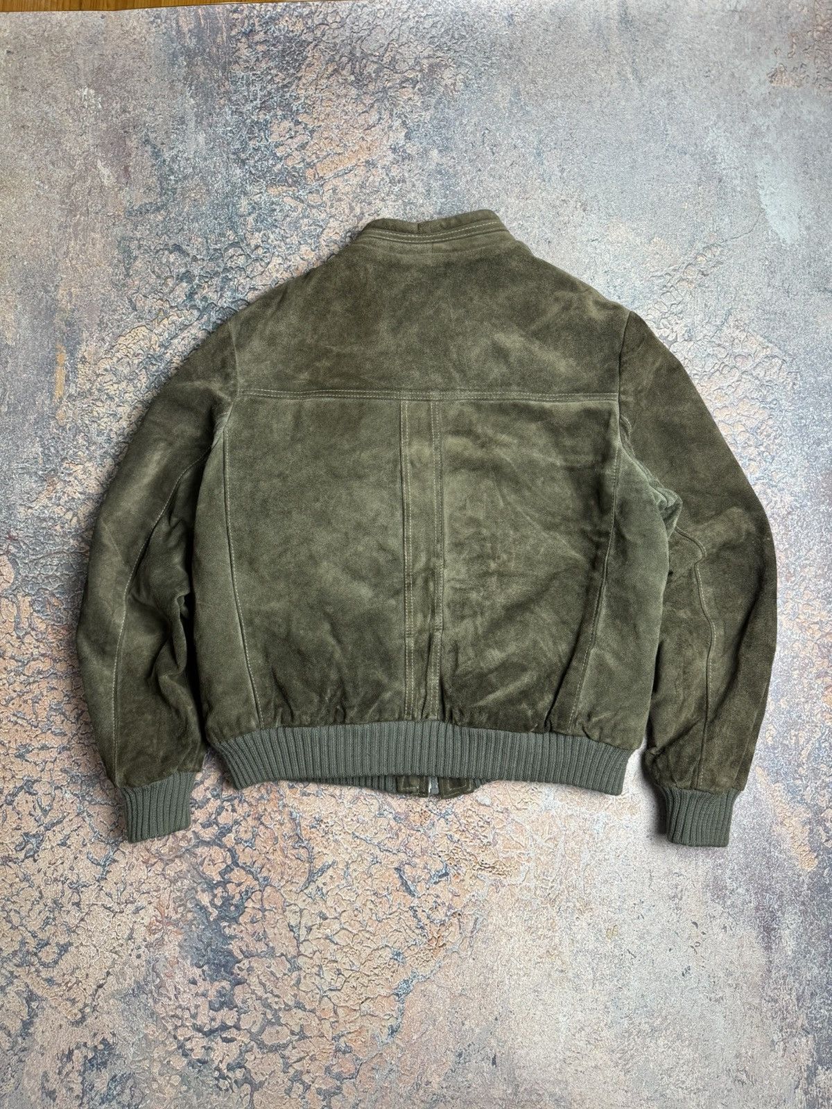 Japanese Brand LEATHER JACKET SUEDE PERFECTO BOMBER STYLE OLD MANY Size US M / EU 48-50 / 2 - 11 Thumbnail