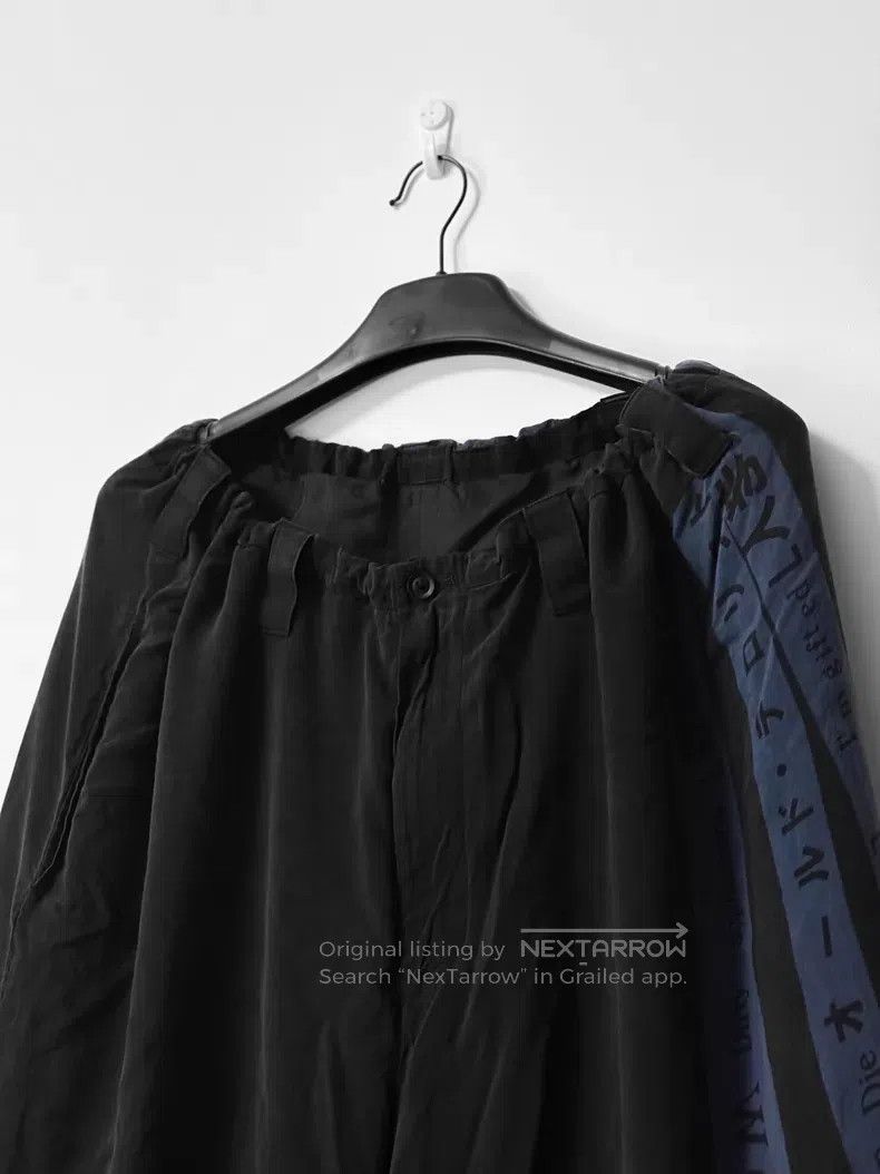 Yohji Yamamoto Yohji Yamamoto SIze 3 Blue character double-layer cropped w Size US 34 / EU 50 - 4 Thumbnail