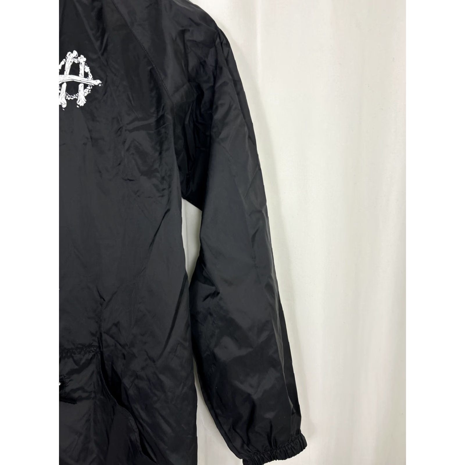 Vintage Hoonigan Jacket Windbreaker Hooded Nylon 1/4 Zip L Black Mens Size US L / EU 52-54 / 3 - 4 Thumbnail