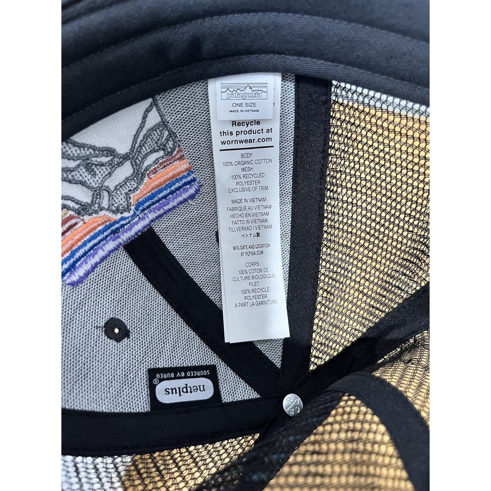 Patagonia Patagonia Mens Line Logo Ridge LoPro Trucker Hat - Ink Black Size ONE SIZE - 6 Thumbnail