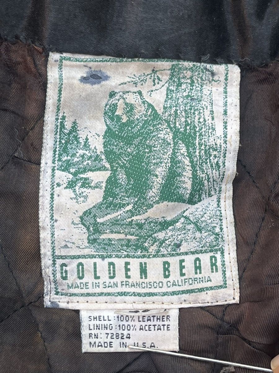 Vintage RARE 🔥 VINTAGE GOLDEN BEAR LEATHER JACKET Size US S / EU 44-46 / 1 - 13 Thumbnail