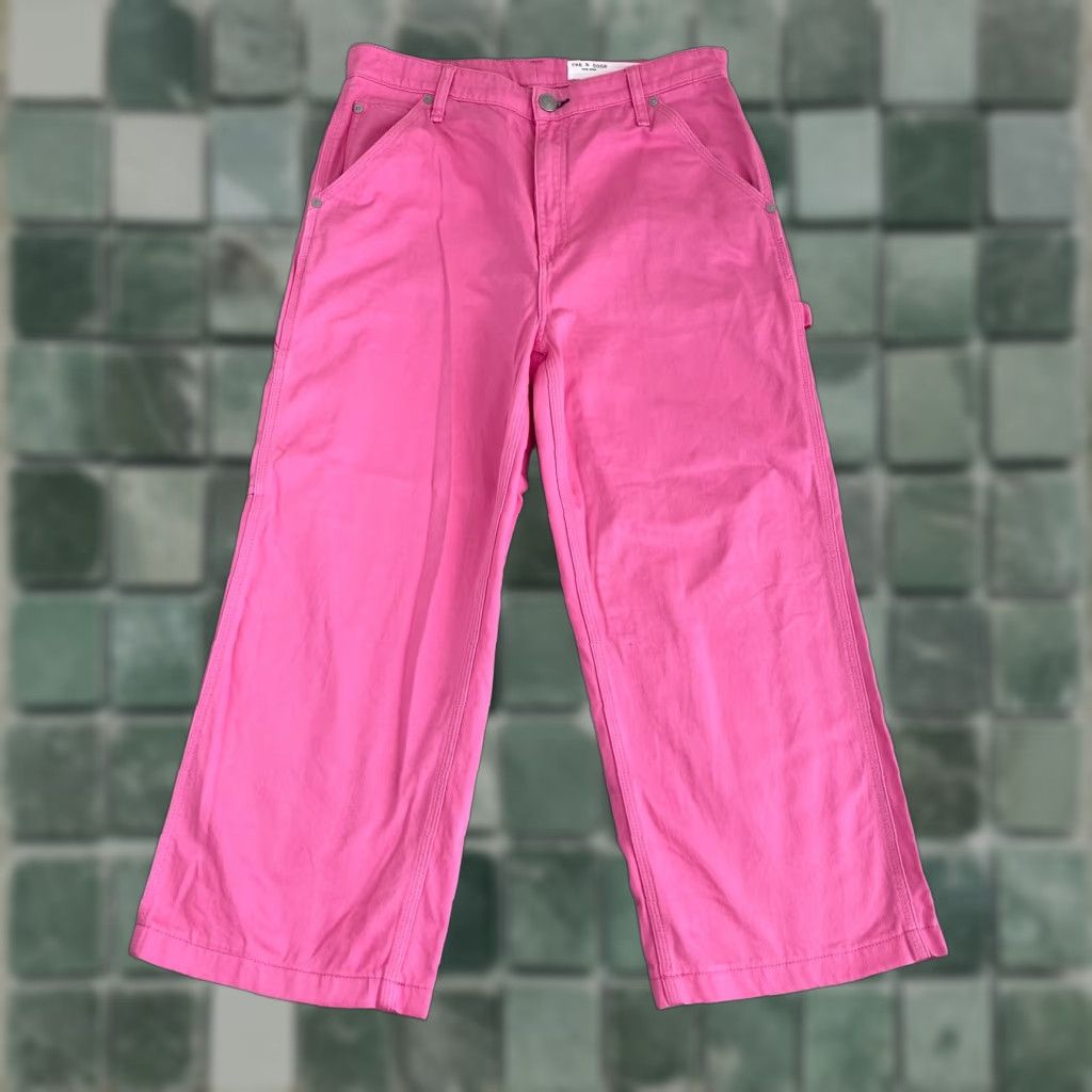 Rag & Bone Rag & Bone Sid Carpenter Jeans Women 30 Pink Wide-Leg Vintage No Size 30" / US 8 / IT 44 - 1 Thumbnail
