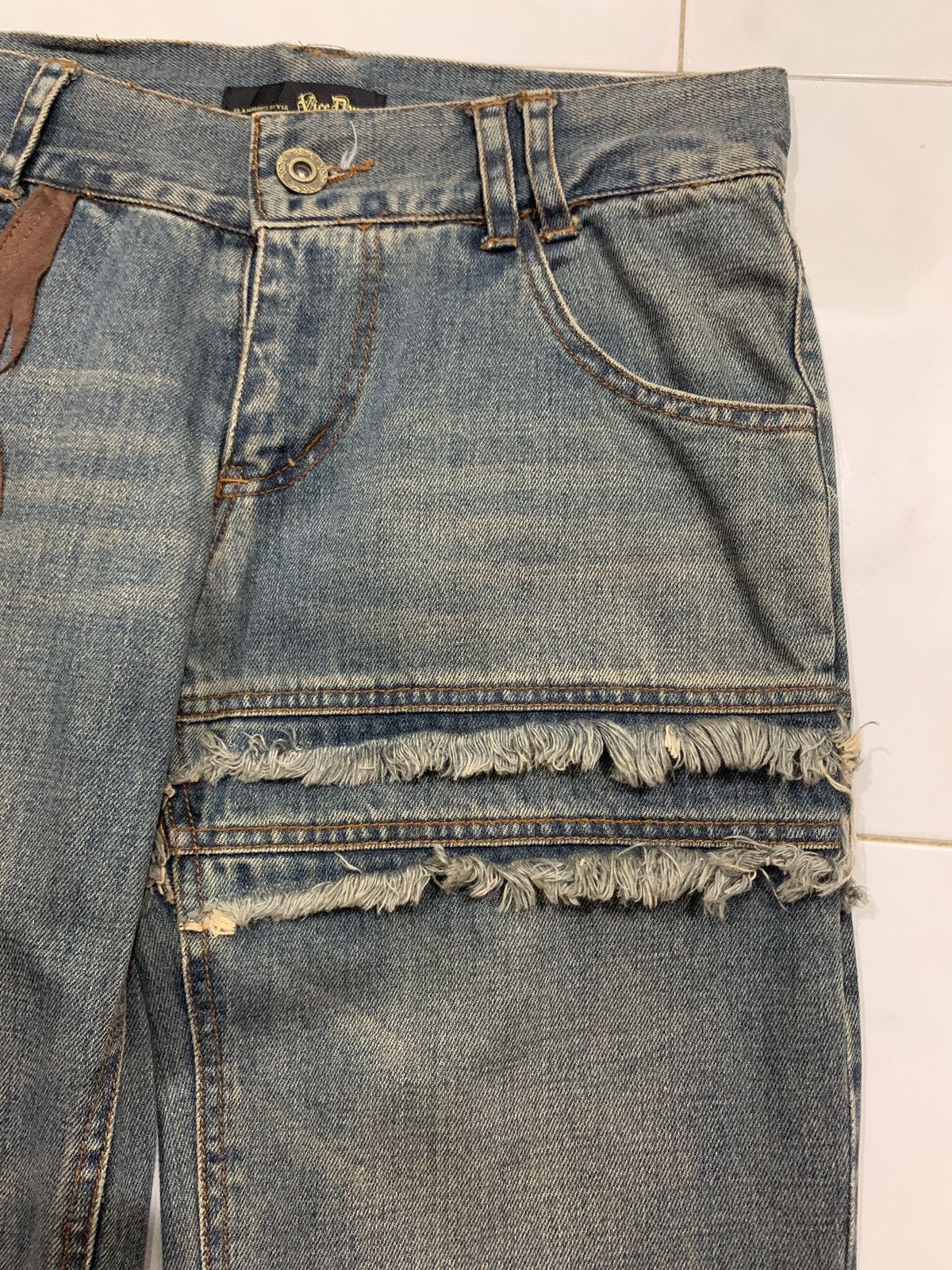 Japanese Brand Vice Dyne Glamorous Style Flared Jeans Size US 30 / EU 46 - 3 Thumbnail
