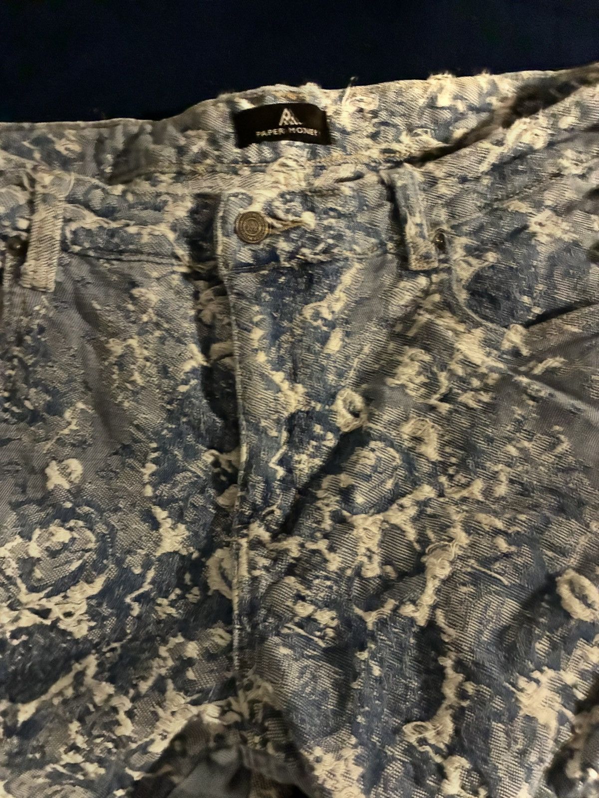 Other Blue engraved design flared denim Size US 34 / EU 50 - 2 Thumbnail