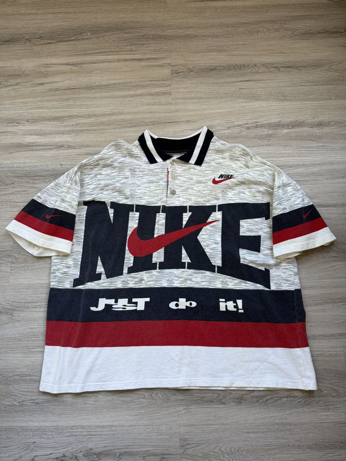 Nike × Vintage Vintage Nike Polo Size US XL / EU 56 / 4 - 1 Thumbnail