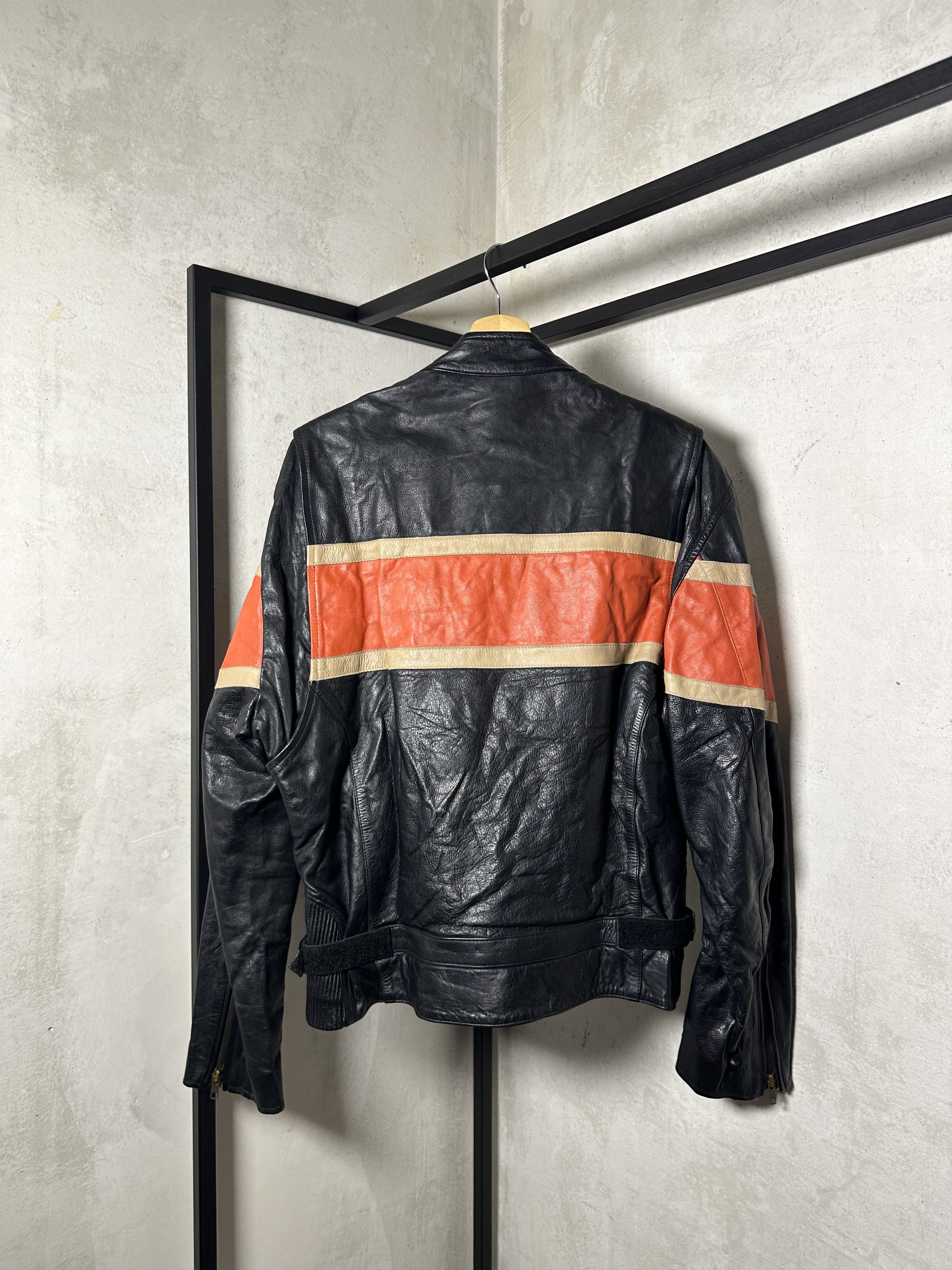 Genuine Leather Wrap Racing Moto Jacket Size US L / EU 52-54 / 3 - 3 Thumbnail