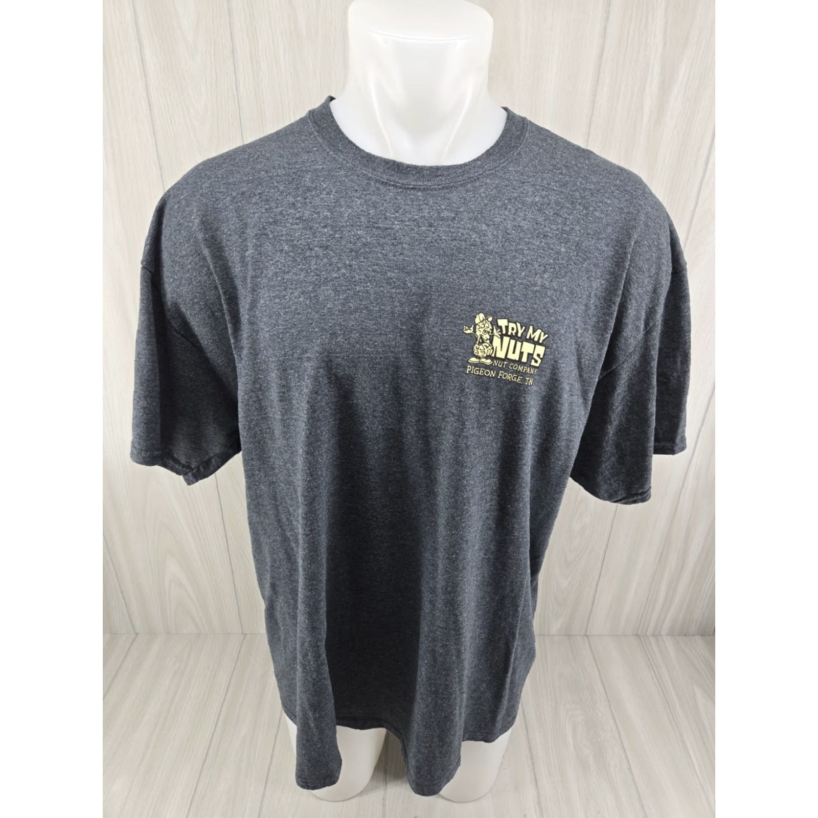 Gildan Try My Nuts Co Pigeon Forge TN T-Shirt 2XL Rod Run Gray Size US XXL / EU 58 / 5 - 3 Thumbnail