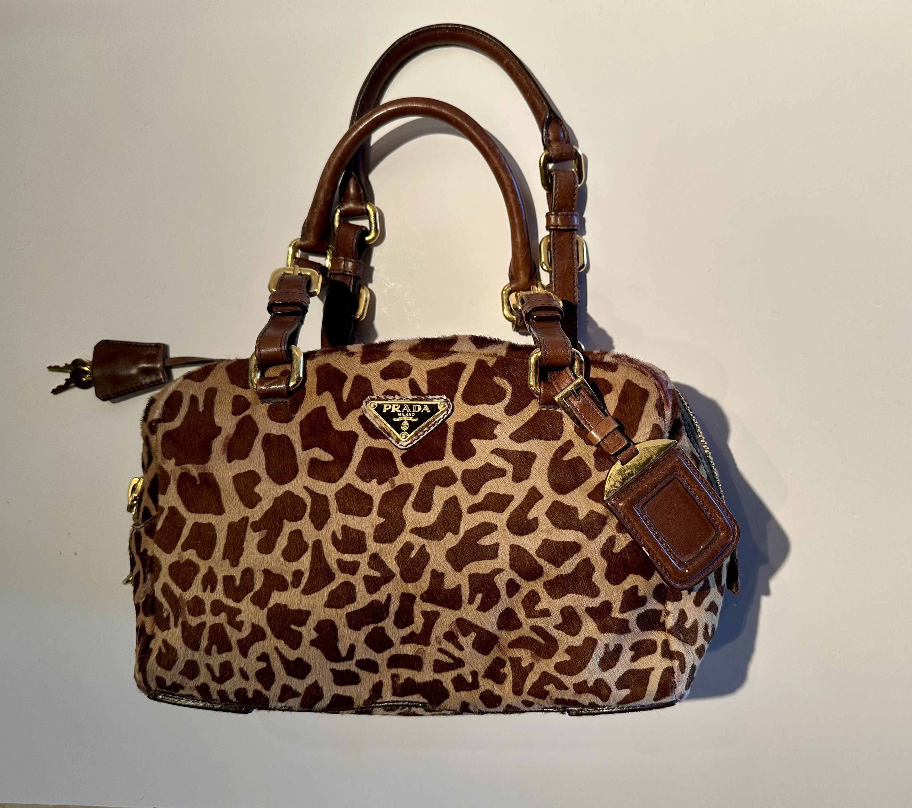 Prada Prada Calf Fur Shoulder Bag Size ONE SIZE - 1 Thumbnail