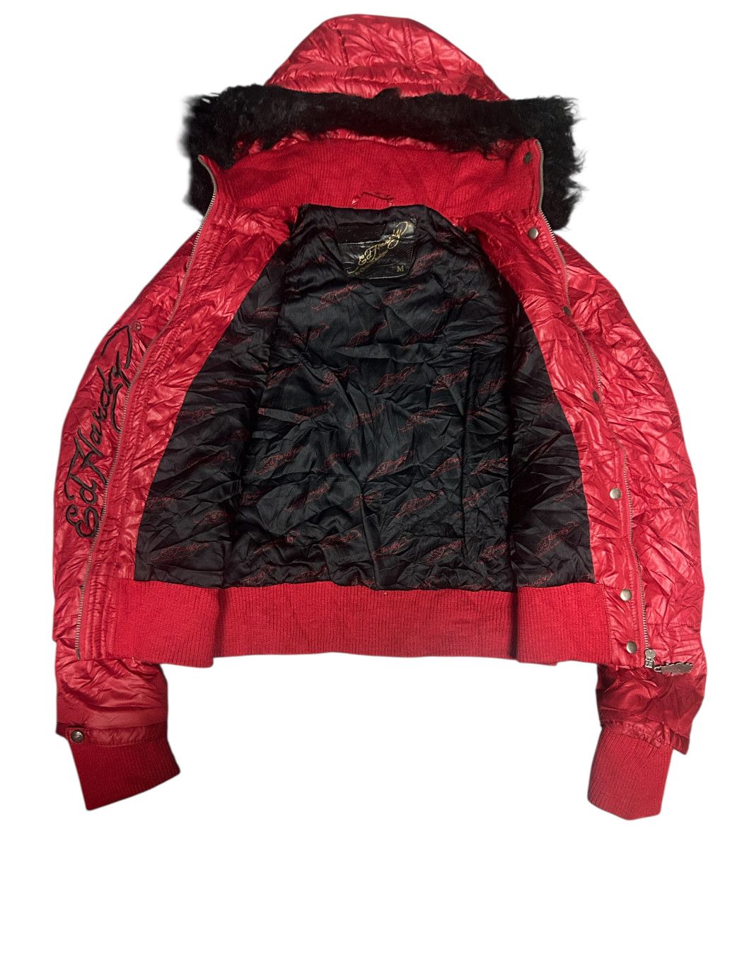 Ed Hardy Rare Ed Hardy fur jacket by christian audigier Size US M / EU 48-50 / 2 - 7 Thumbnail