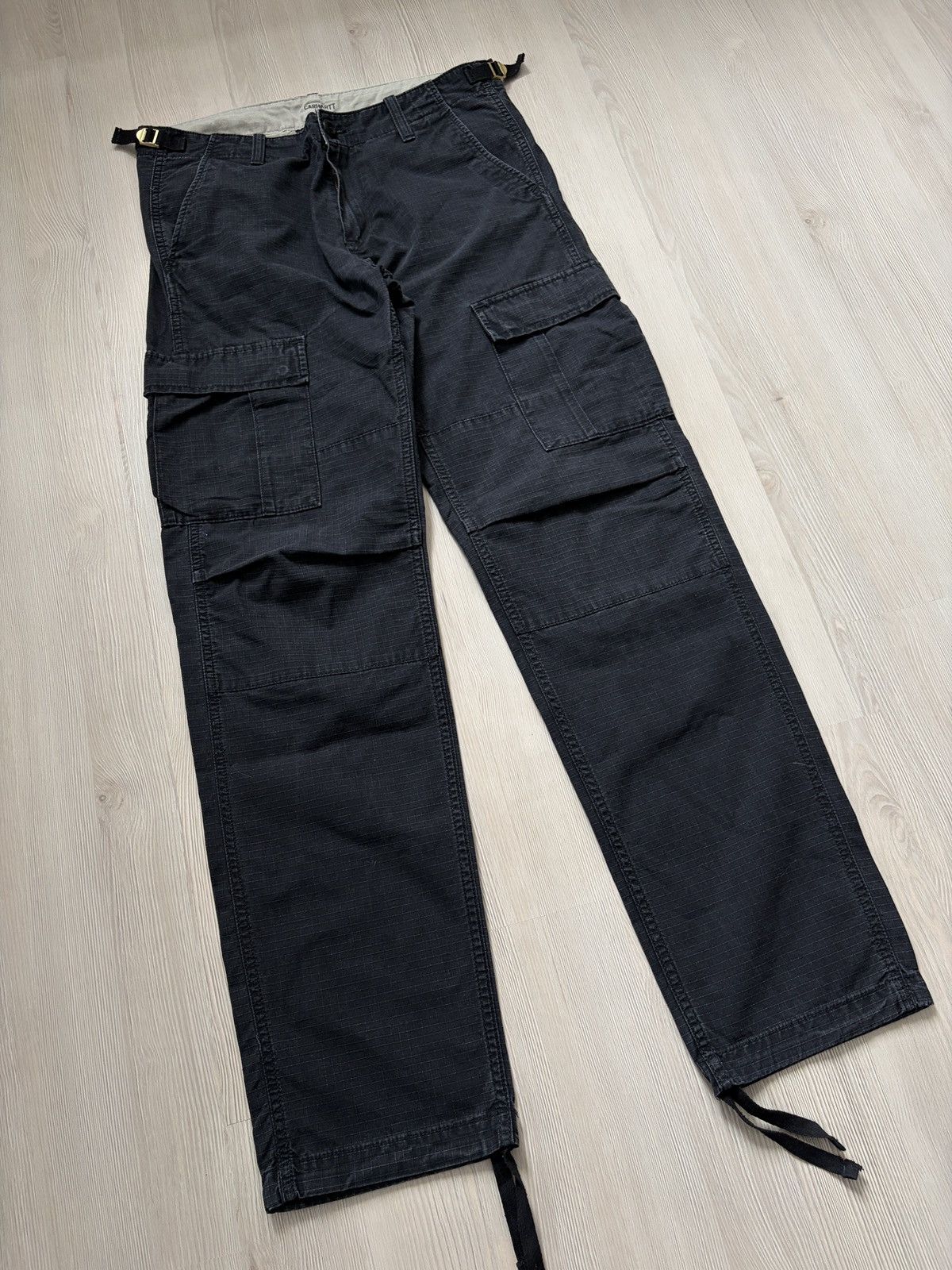 Carhartt Wip Carhartt WIP Cargo Ripstop Black Aviation Pant Size US 29 - 7 Thumbnail