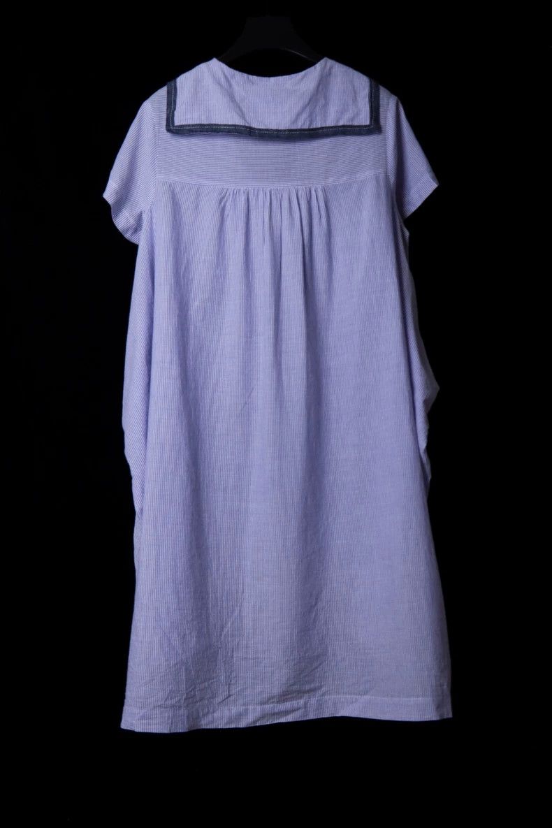 Comme des Garcons Comme Des Garcons Navy Neck Flat Cut Dress Size S / US 4 / IT 40 - 5 Thumbnail