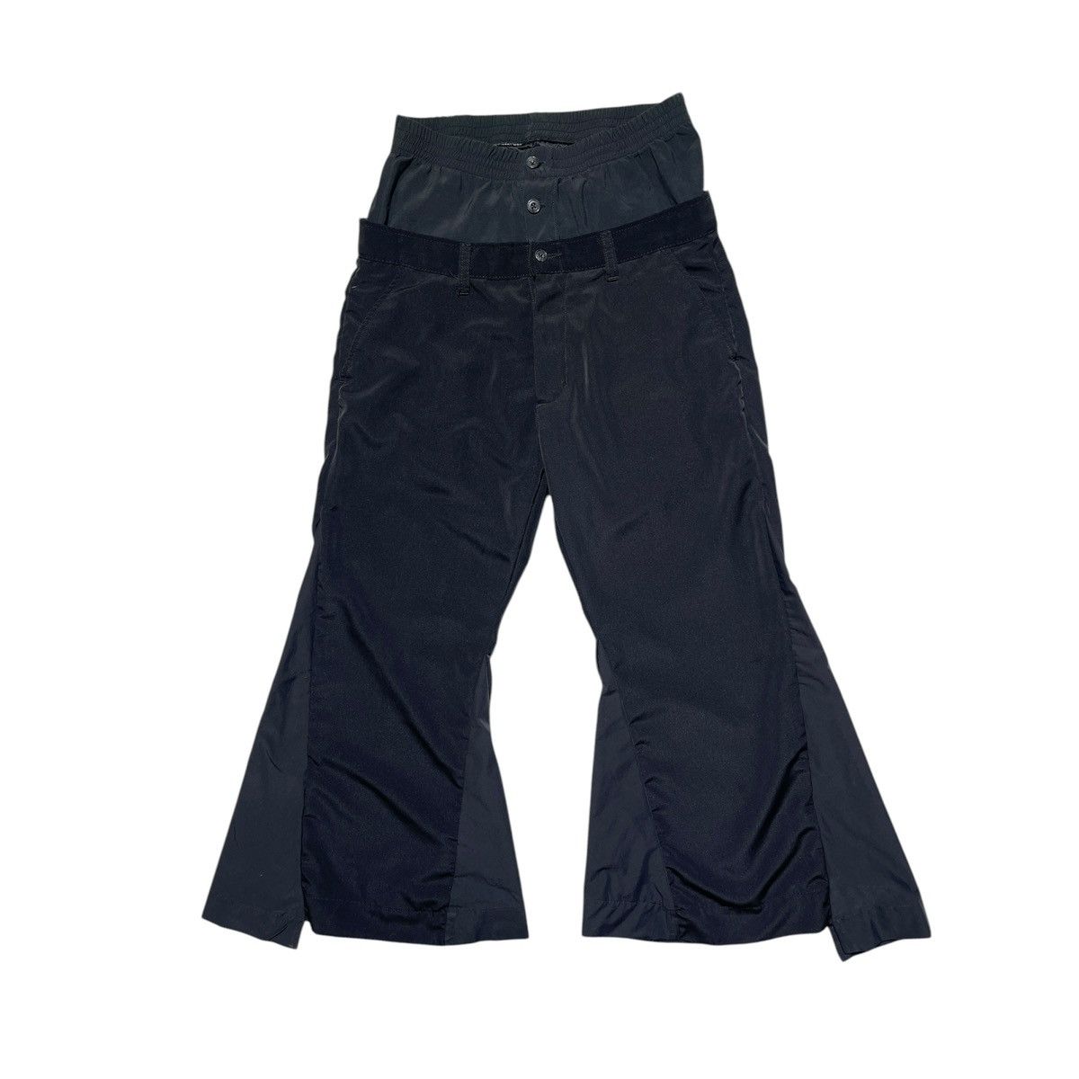 RRR-123 Double waist wide leg flared pant Size US 30 / EU 46 - 1 Thumbnail