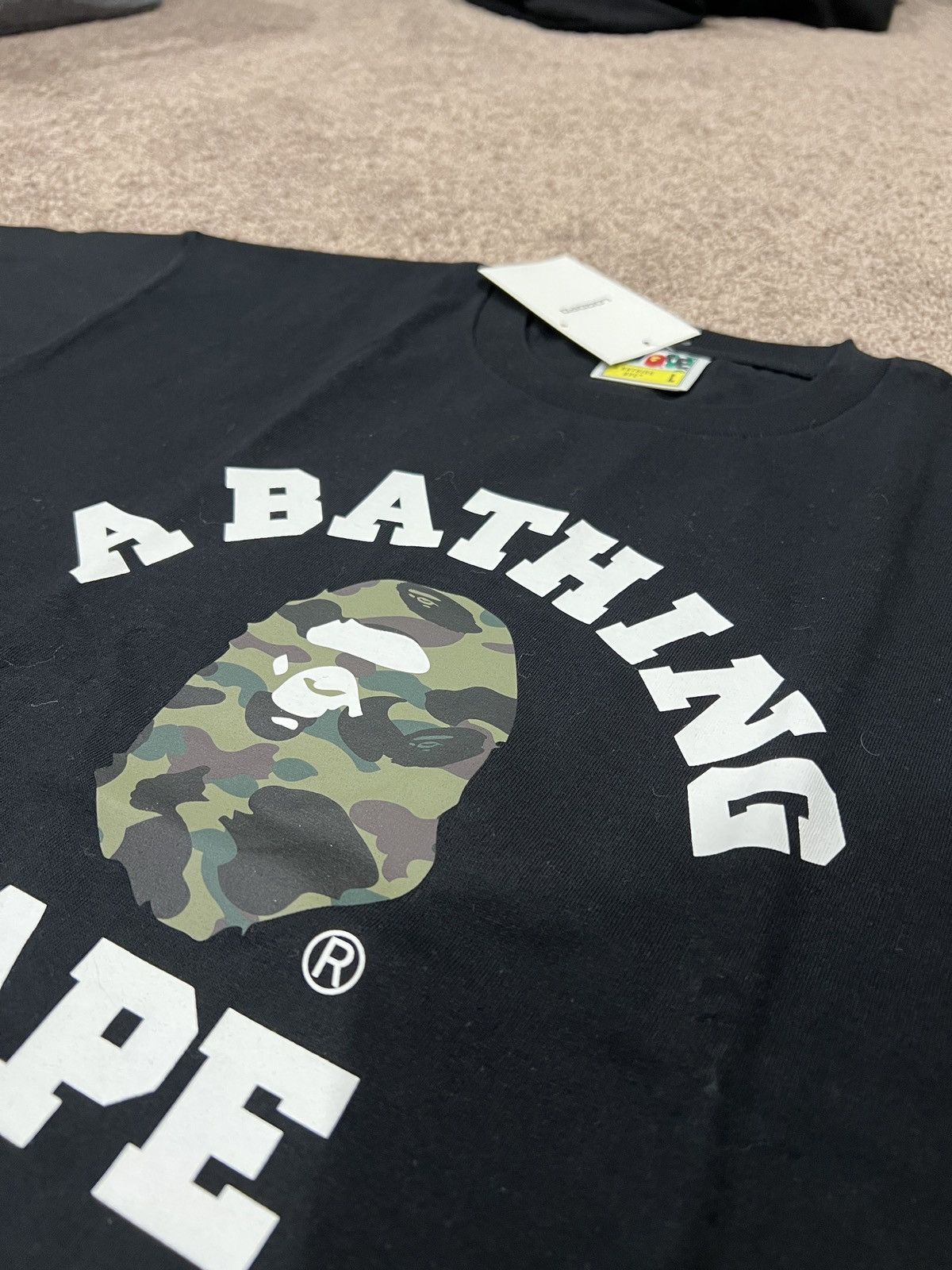 Bape 1st Camo College Tee Size US L / EU 52-54 / 3 - 4 Thumbnail
