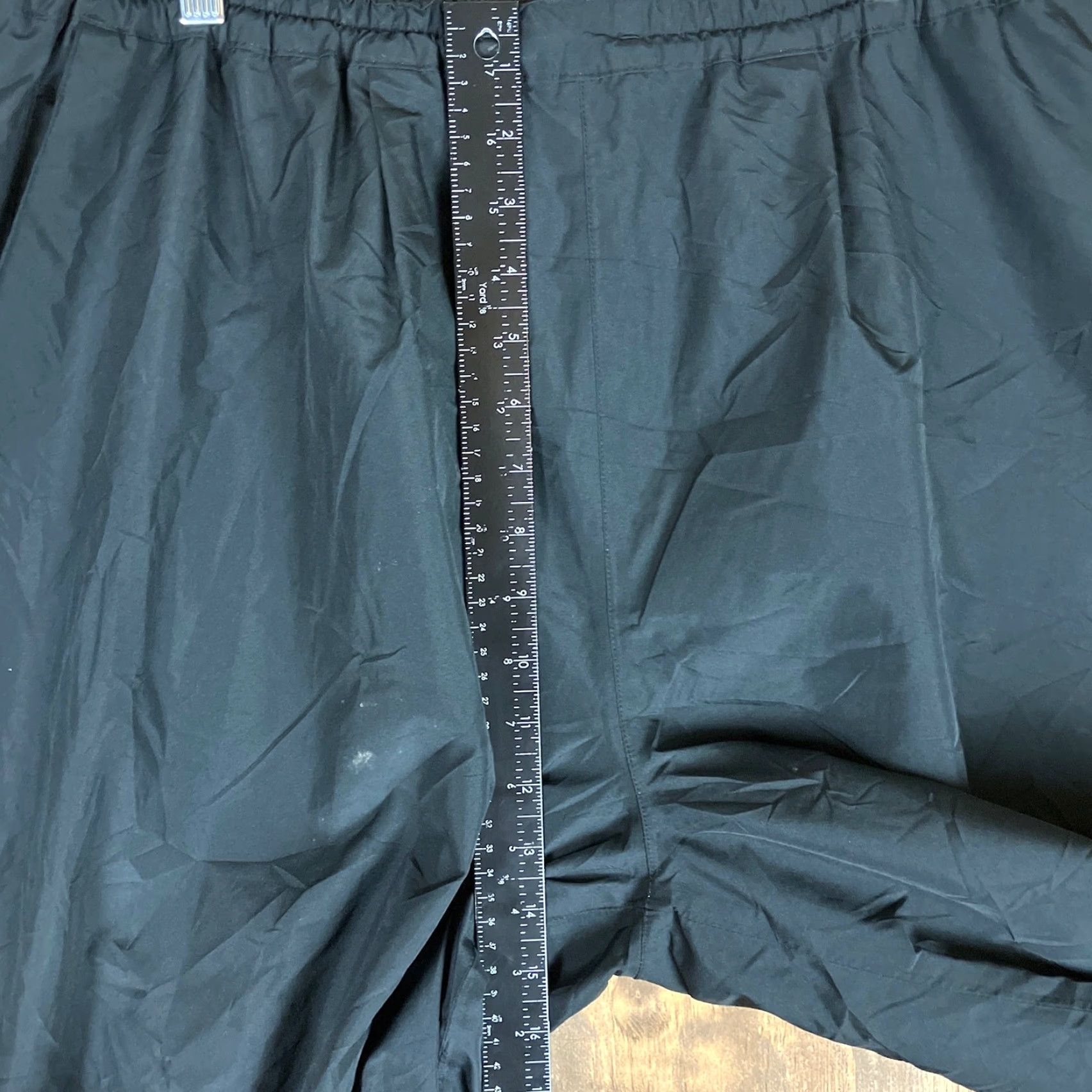 Nike Dryjoys by FootJoys Mens Pants Black Rain Windbreaker Lined Pull On XL Size US 33 - 7 Thumbnail