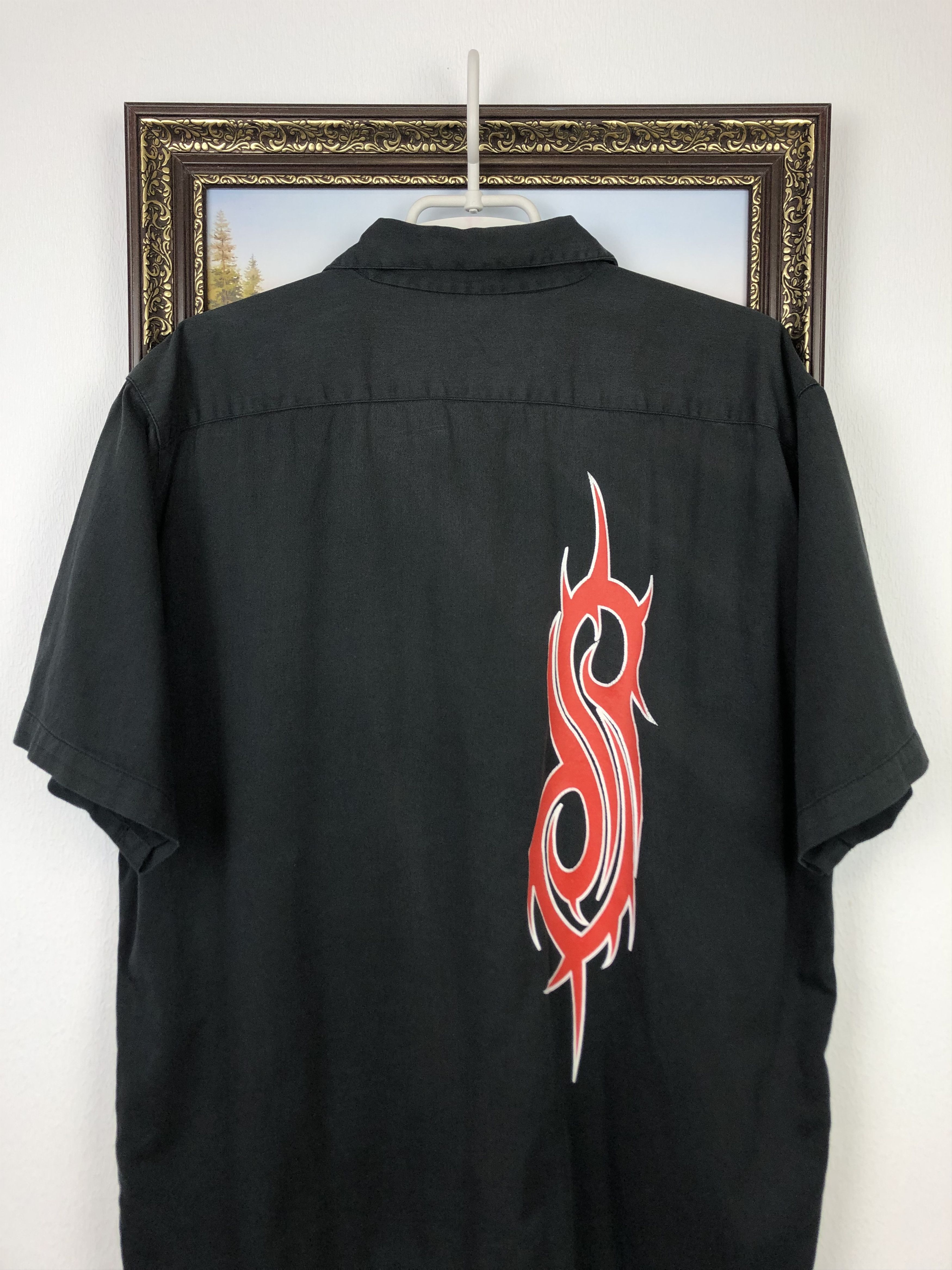 Slipknot Vintage 90s Slipknot Band Button Up Shirt Black Tee Hype Size US XL / EU 56 / 4 - 10 Thumbnail