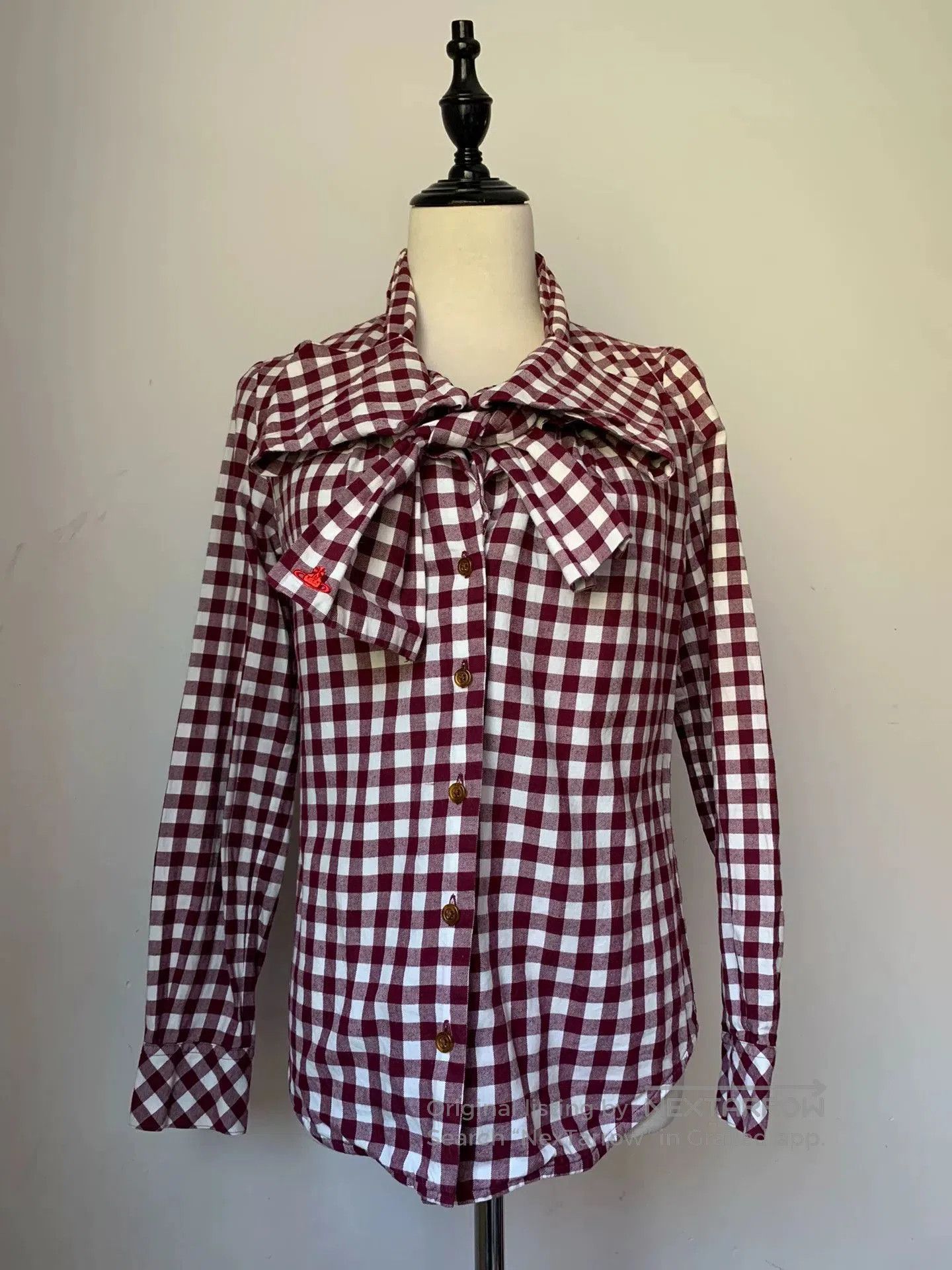Vivienne Westwood vivienne westwood red check bow blouse. Size M / US 6-8 / IT 42-44 - 4 Thumbnail