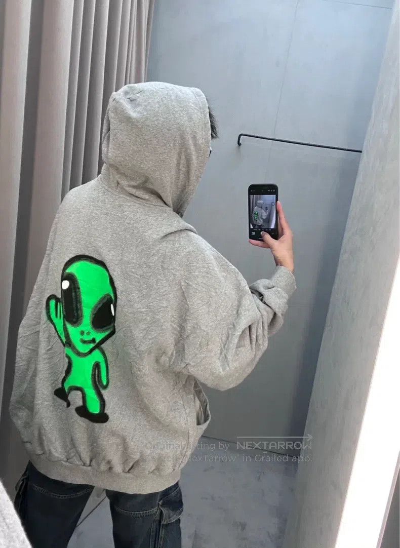 Balenciaga Balenciaga Alien Hi Zipper Hoodie Jacket Coat, Gray Size US S / EU 44-46 / 1 - 8 Thumbnail