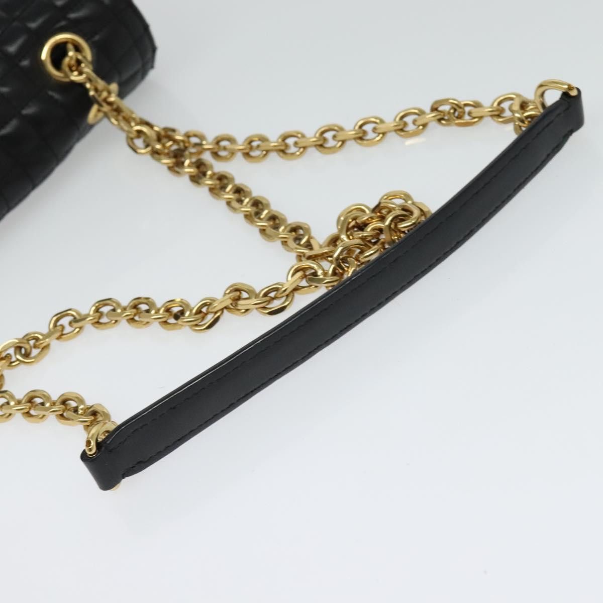 Celine CELINE Chain Shoulder Bag Leather Silver Black Gold Size ONE SIZE - 7 Thumbnail