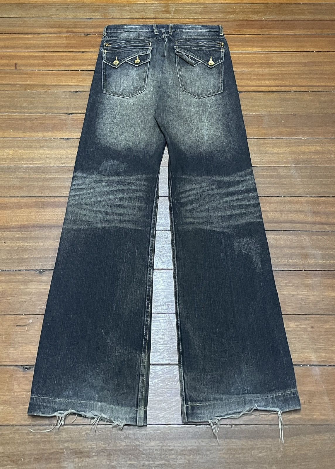 If Six Was Nine Rare Vintage Japanese Brand Apestain Jeans 2000s Size US 36 / EU 52 - 2 Thumbnail