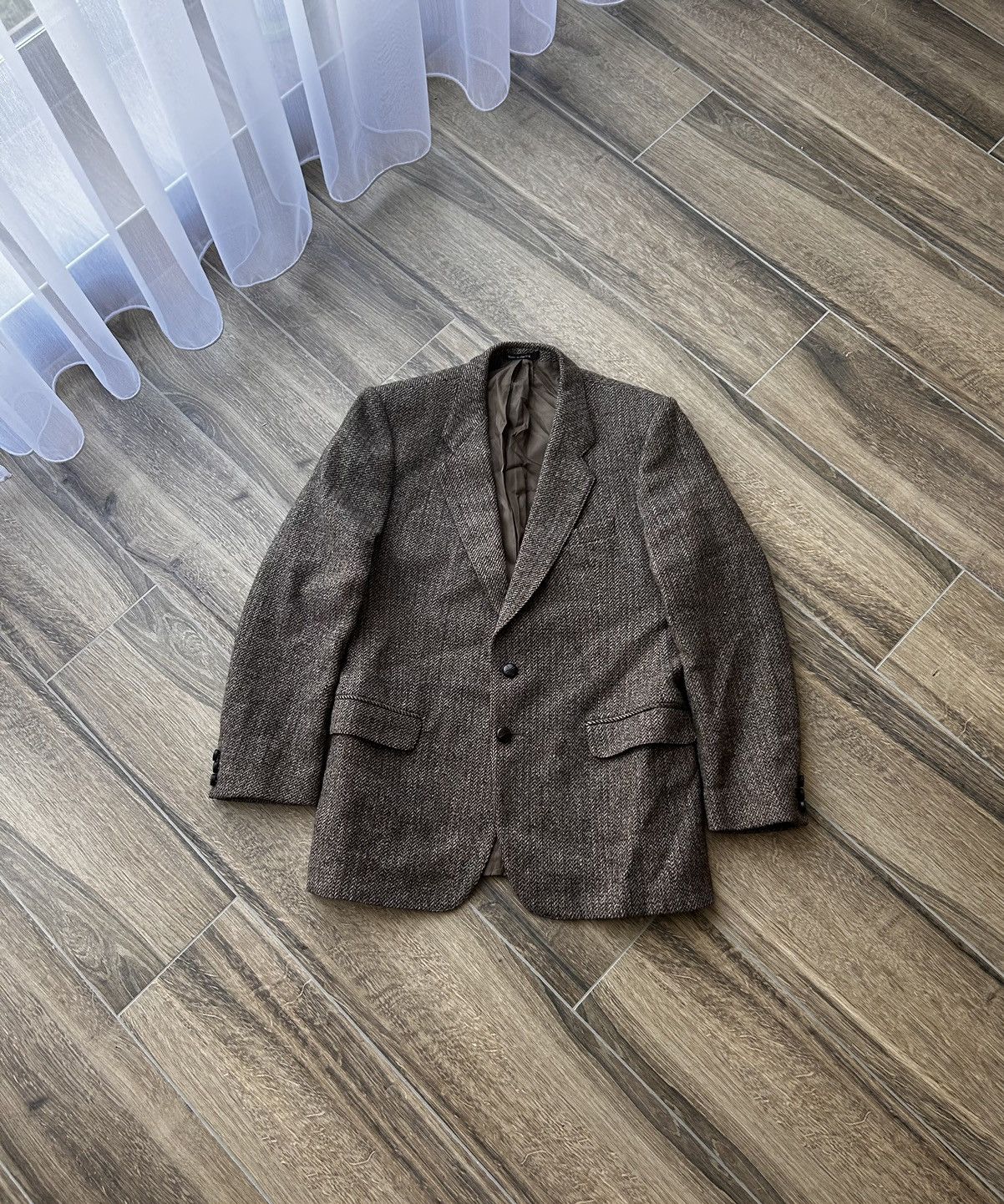 Designer × Harris Tweed × Japanese Brand Harris Tweed Made in U.K wool suits mens Size 40R - 1 Thumbnail