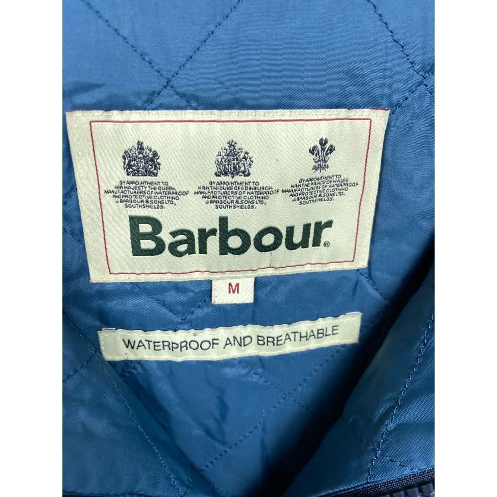 Barbour Barbour Jacket Mens Sire Waterproof Light Size M Blue Vintage 90s Rain Coat Mens Size US M / EU 48-50 / 2 - 7 Thumbnail