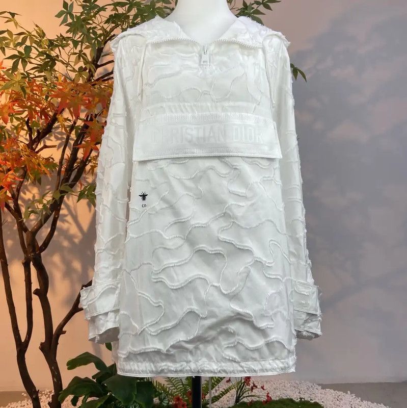 Dior Dior Women's White Polyester Jacket XS 0089 Size XS / US 0-2 / IT 36-38 - 1 Thumbnail