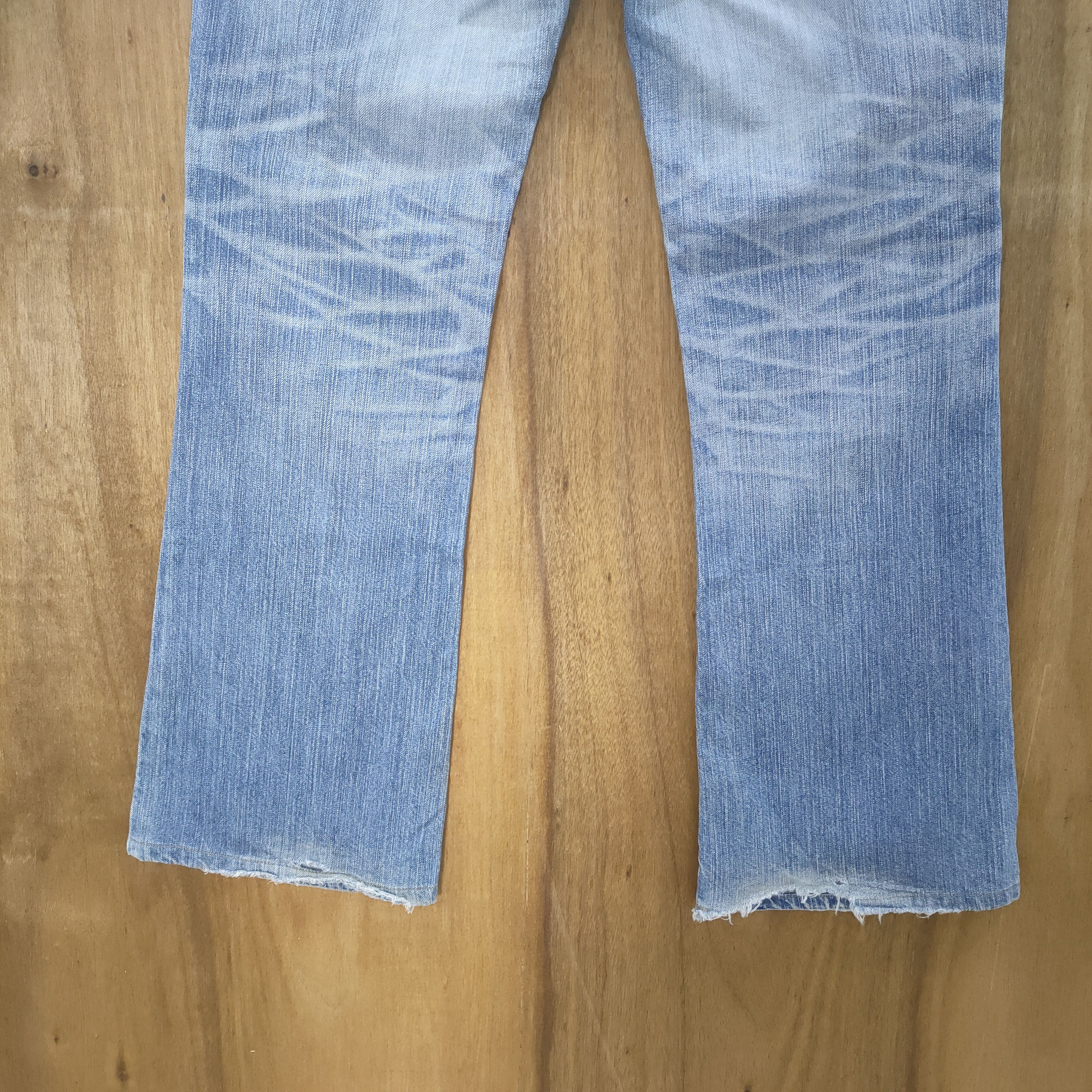 Edwin VINTAGE EDWIN BOOTCUT FLARE DISTRESSED JEAN DENIM Size US 33 - 10 Thumbnail
