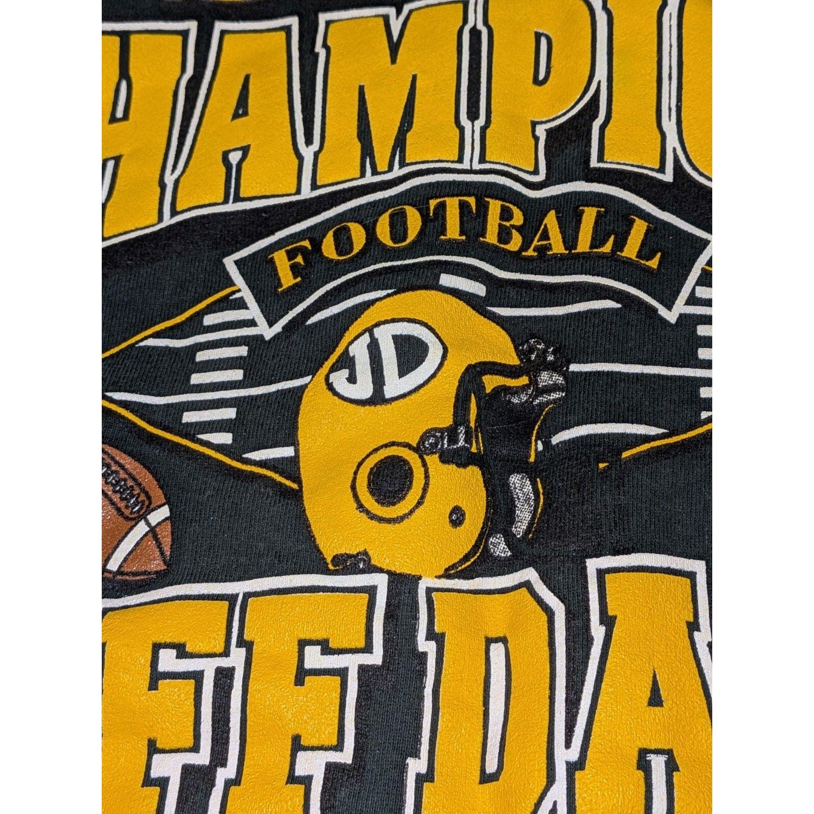Fruit Of The Loom VTG 1996 Jeff Davis Volunteers Alabama High School Football Size US XL / EU 56 / 4 - 3 Thumbnail