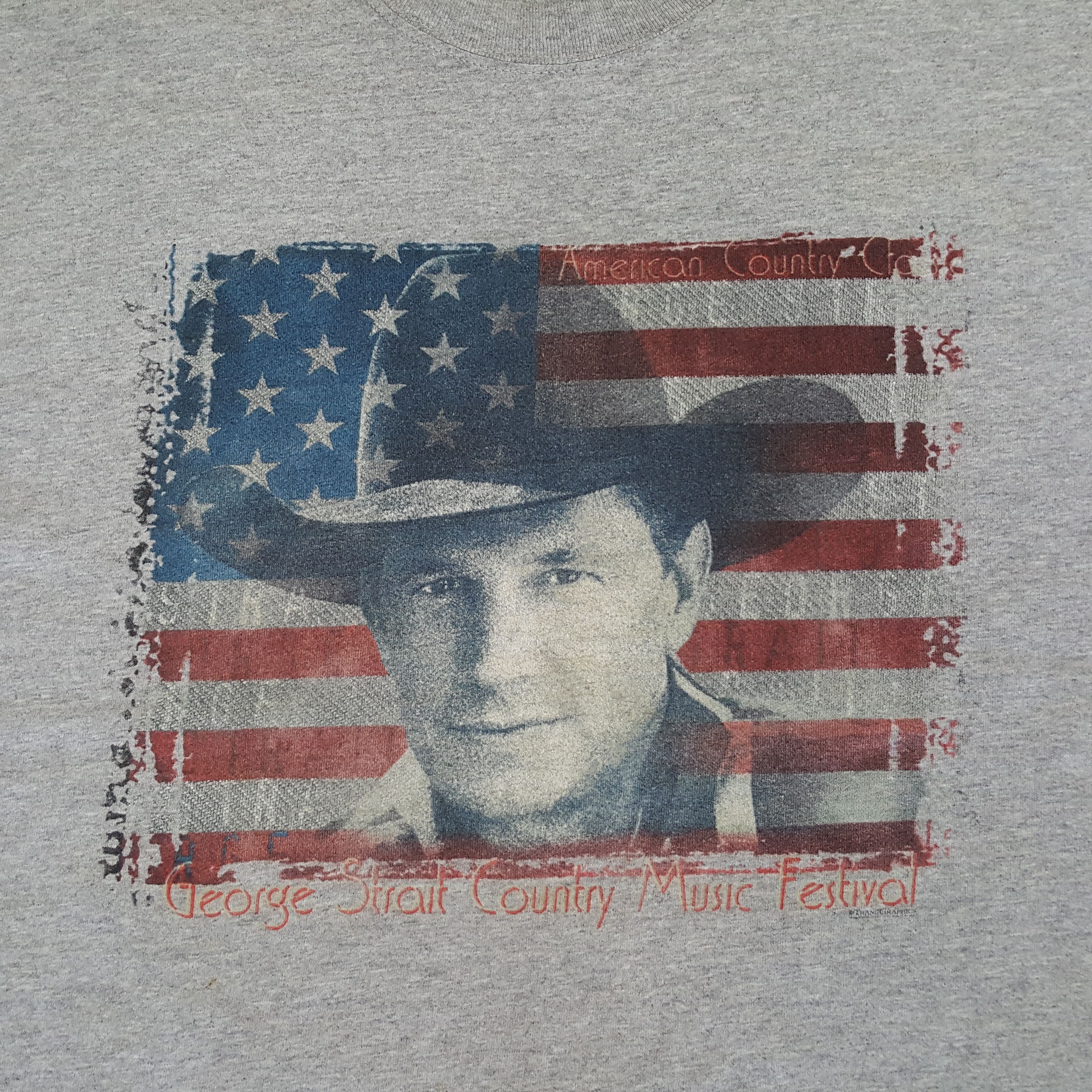 Vintage Vintage GEORGE STRAITS American Singer Music T-shirt Size US XL / EU 56 / 4 - 2 Thumbnail