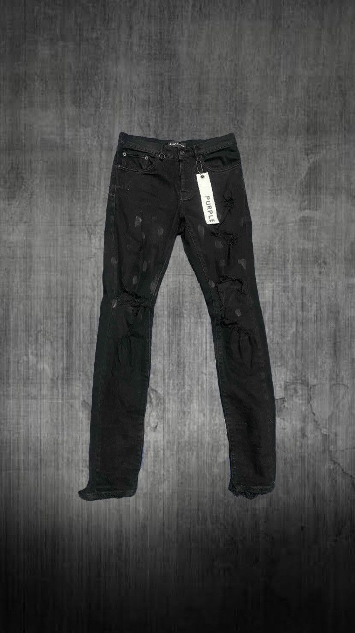 Purple Brand Purple brand Oil Spill distressed jeans drip amiri