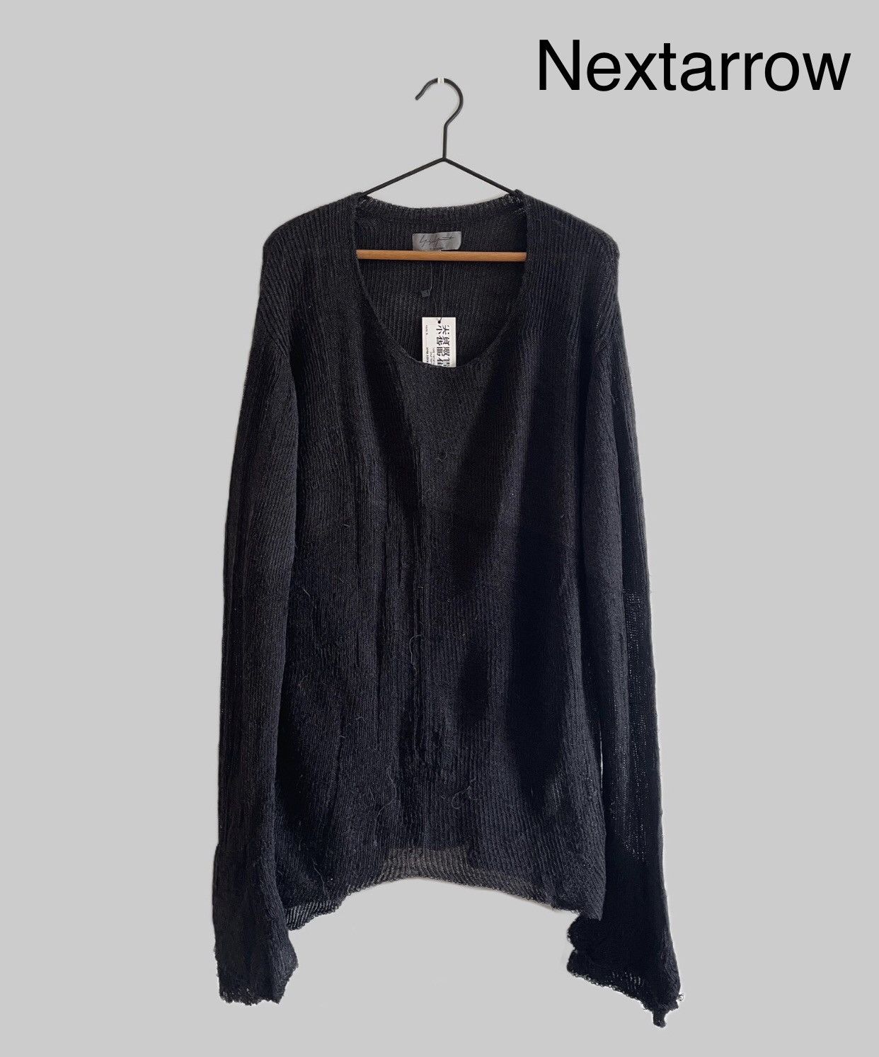 Yohji Yamamoto Yohji Yamamoto pour homme destroys vintage tassel sweater Size US L / EU 52-54 / 3 - 1 Thumbnail