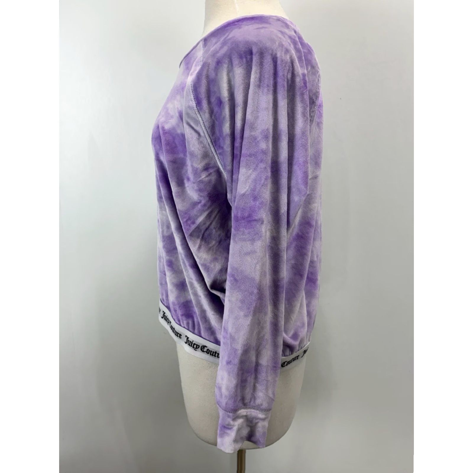 Juicy Couture VINTAGE Juicy Couture Pajama Set Velour 2 Piece Women XL Purple Tie Dye Pockets Lounge Sleepwear - Womens XL Size ONE SIZE - 3 Thumbnail