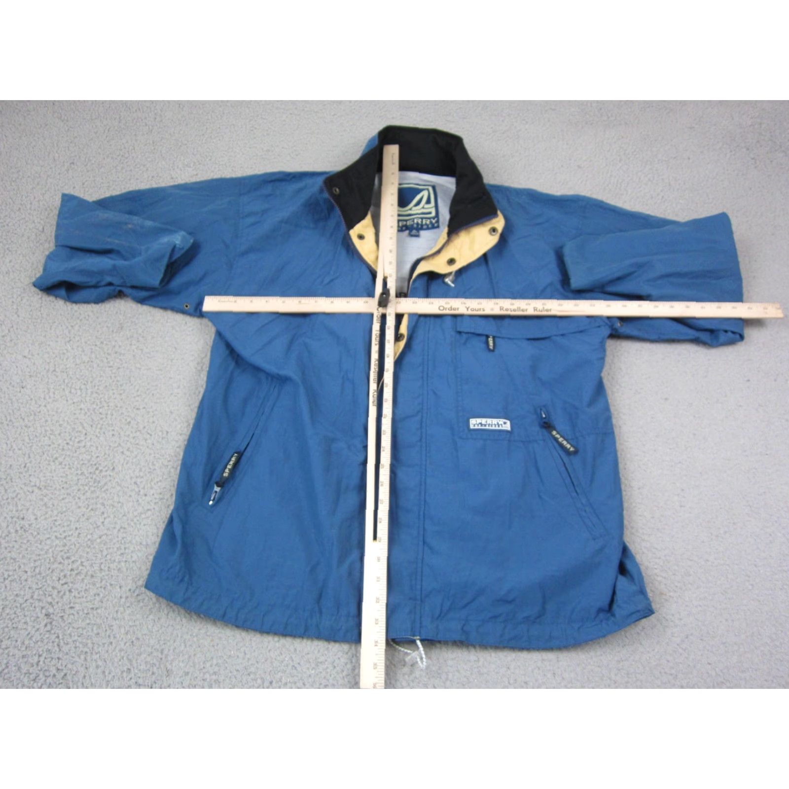 Sperry VINTAGE Sperry Topsider Jacket XL Windbreaker Full Zip Men Regular Blue Nylon Softshell 90s Retro Outdoors Hiking Windbreaker Size US XL / EU 56 / 4 - 7 Thumbnail