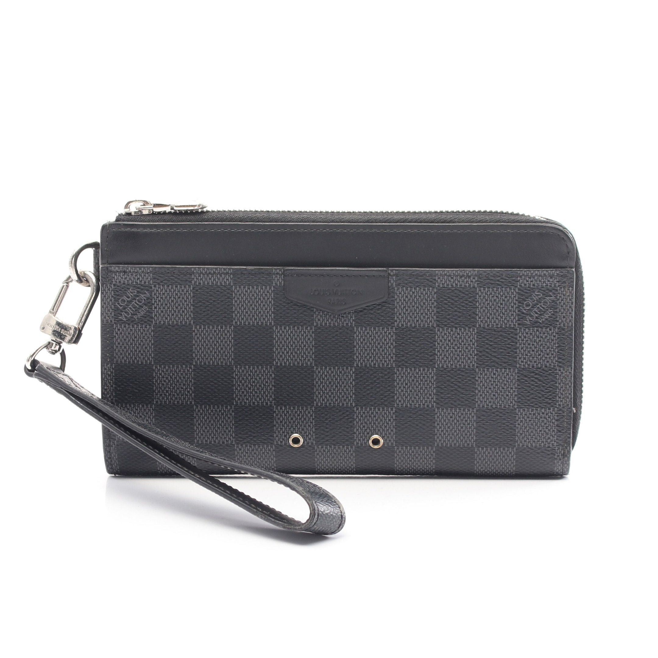 Louis Vuitton Louis Vuitton Zippy Dragonne Damier Graphite L-Shaped Zipper Long Wallet Leather Black Size ONE SIZE - 1 Thumbnail