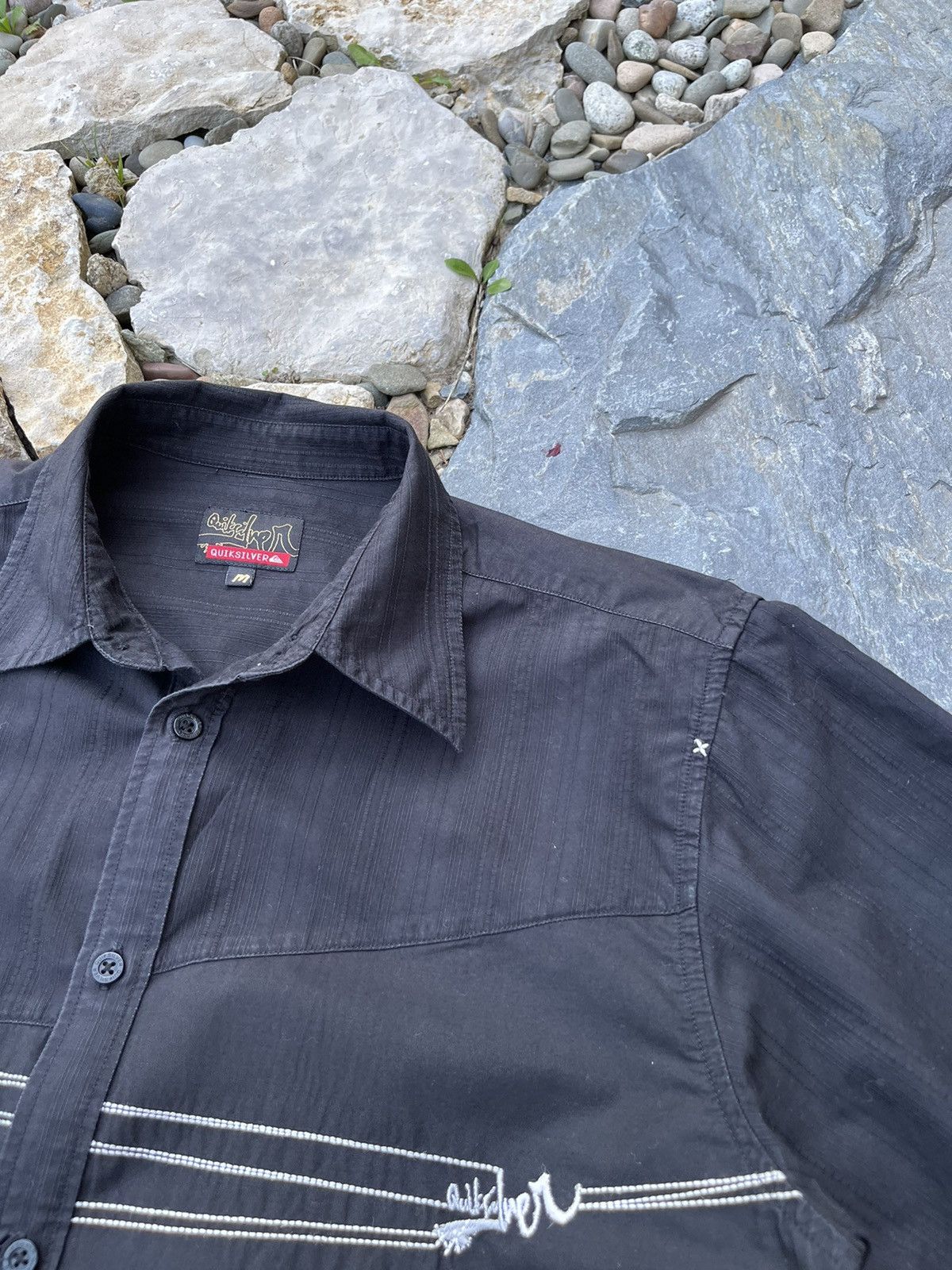 Quiksilver × Vintage Vintage Quiksilver y2k web logo genese shirt gorpcore Size US M / EU 48-50 / 2 - 10 Thumbnail