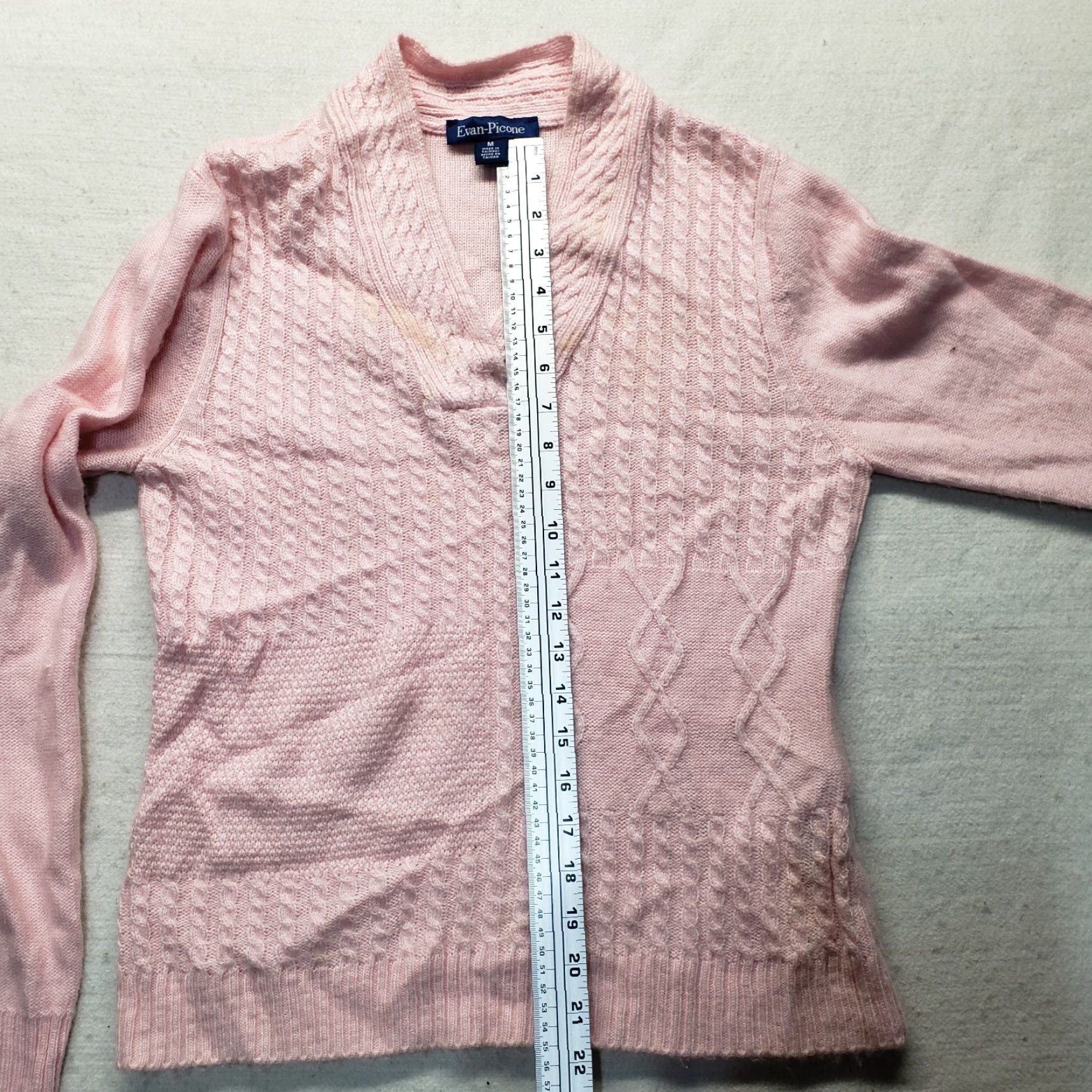 Evan Picone Evan Picone Pink Shawl Collar Pullover Sweater Long Sleeve Adult Womens M Medium Size M / US 6-8 / IT 42-44 - 7 Thumbnail