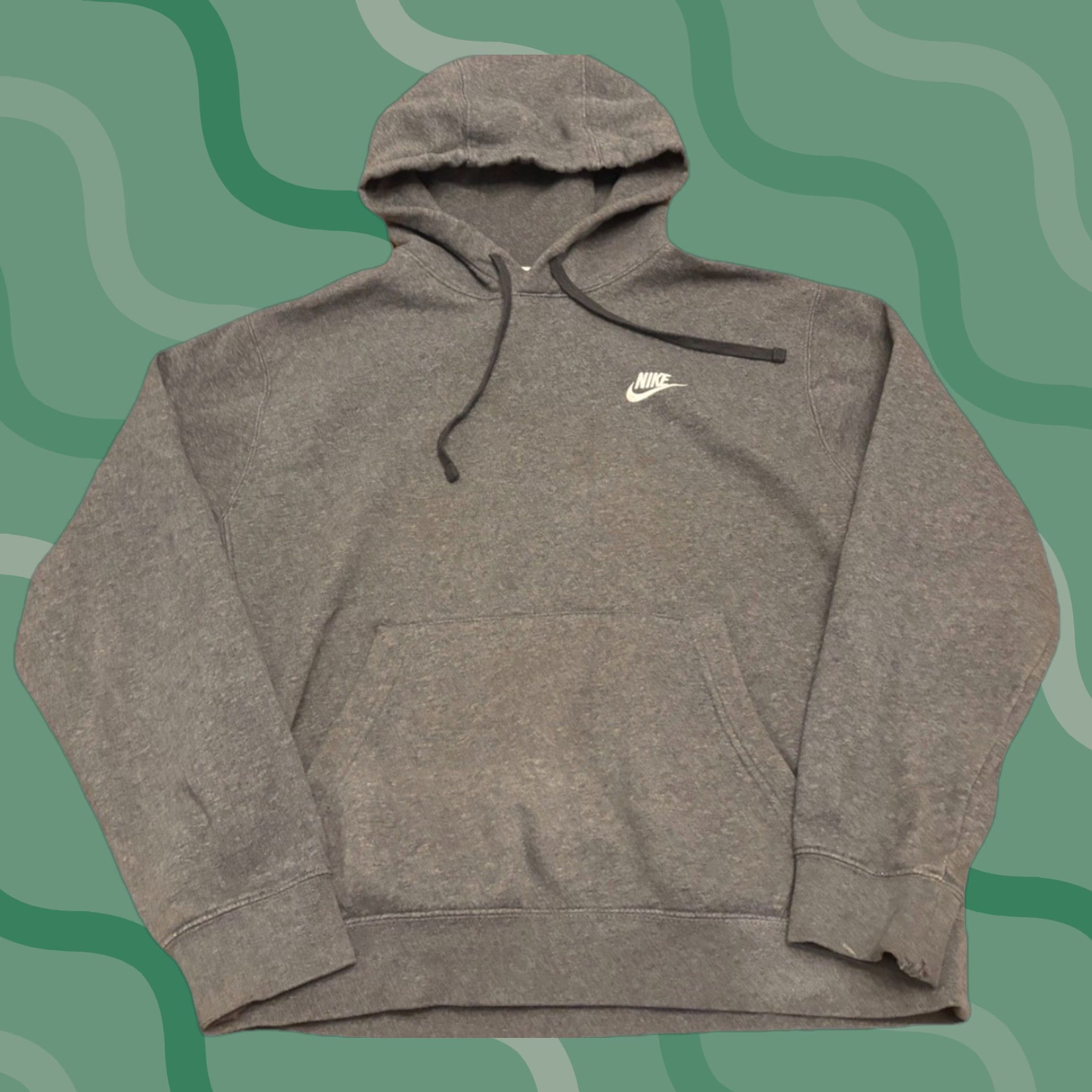 Nike Nike Sportswear Club Hoodie Sweatshirt M Gray Cotton Fleece Pullover Men Size US M / EU 48-50 / 2 - 1 Thumbnail