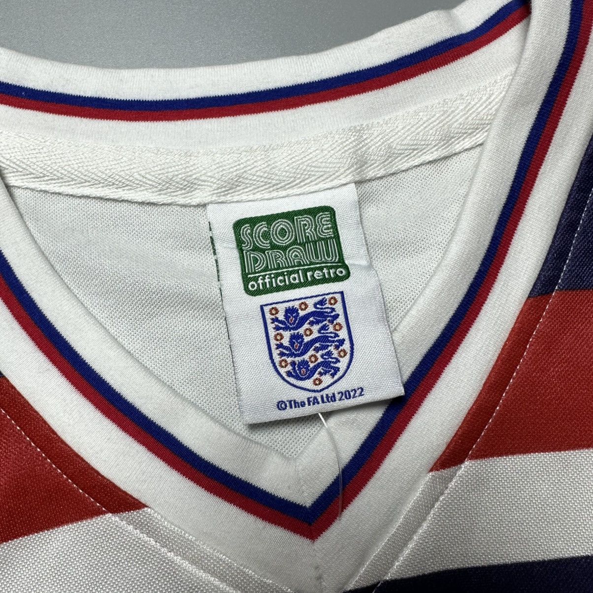 Umbro ENGLAND x SCORE DRAW 1980/1983 SOCCER HOME JERSEY Size US L / EU 52-54 / 3 - 4 Thumbnail