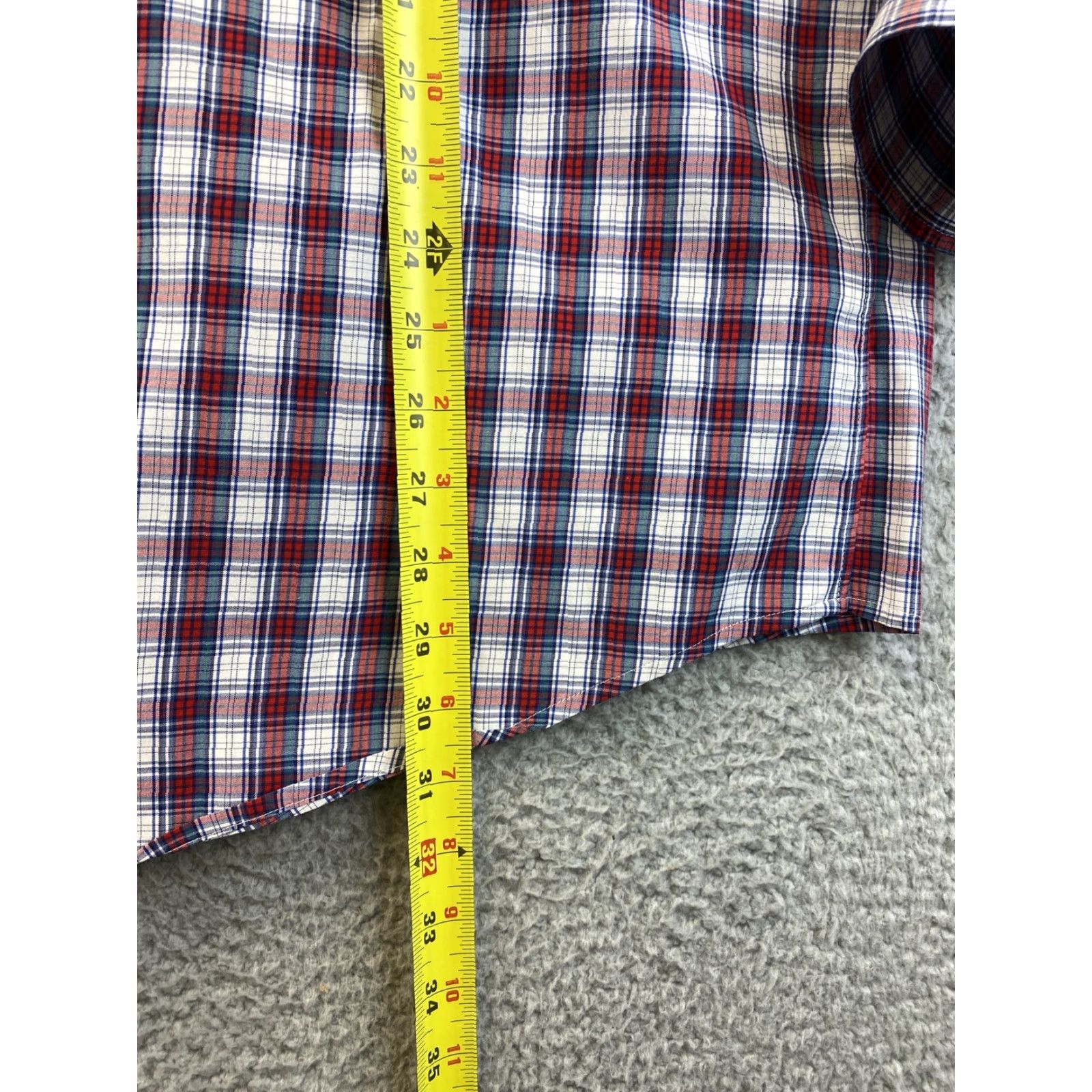 Vineyard Vines VINEYARD VINES Classic Fit Plaid Button-Up Shirt XL Burgundy Gingham Mens Size US XL / EU 56 / 4 - 7 Thumbnail
