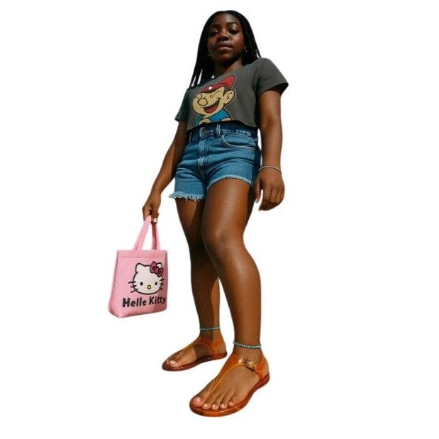 Jessica Simpson Jessica Simpson 6 Jelly Sandals Pink Yellow Ombre Glitter T- Size US 6 / IT 36 - 1 Thumbnail