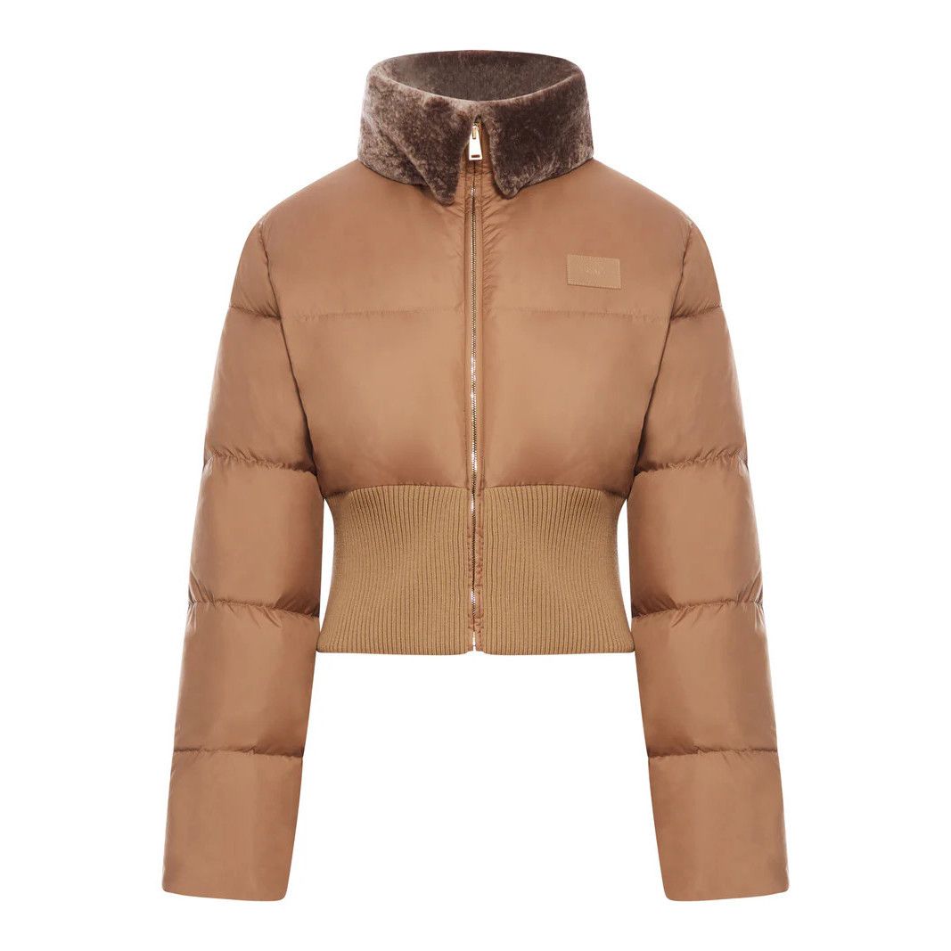 FENDI $3650 Beige Puffer Jacket New & Authentic (Women's siz