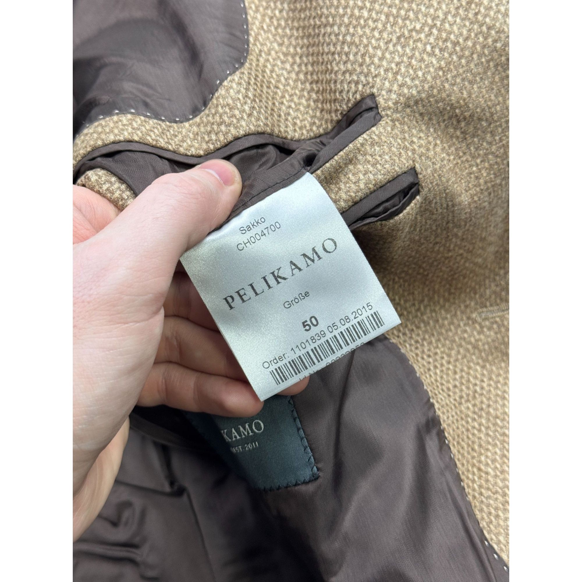 Loro Piana Pelikamo Zurich by Loro Piana 2 Button Wool Blazer (Y1252) Size 40R - 7 Thumbnail