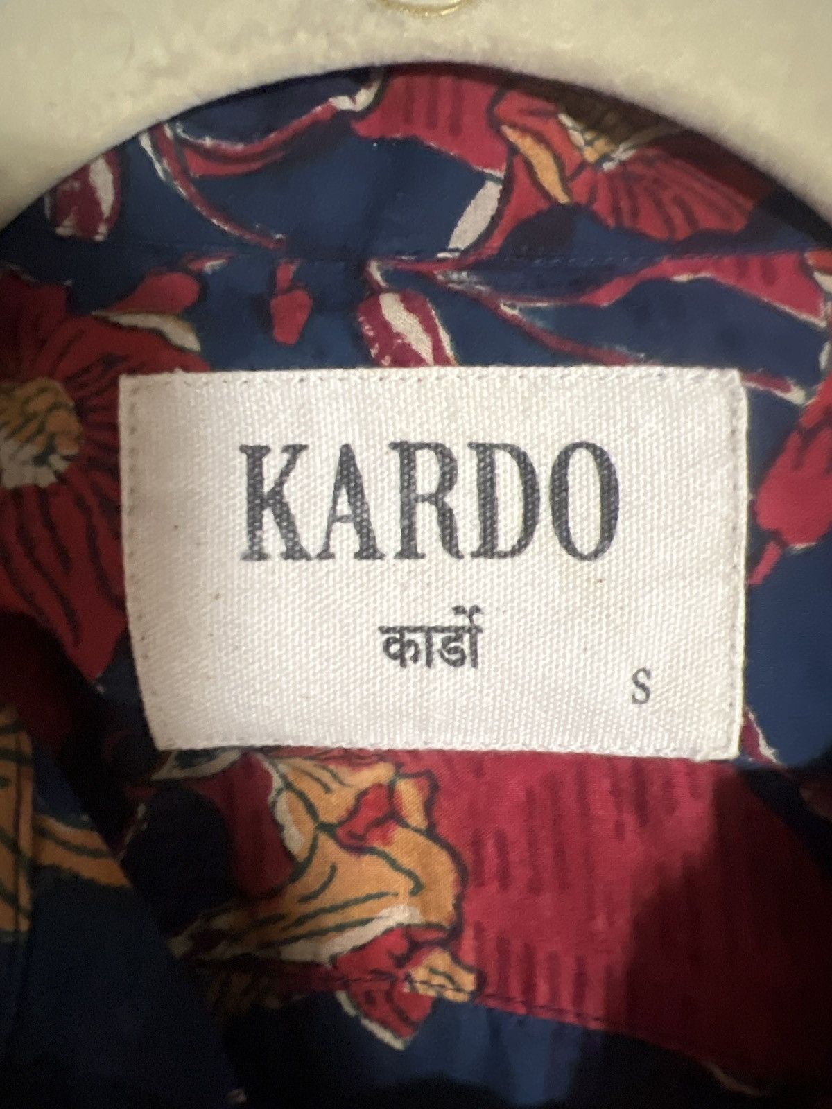 Kardo Lamar Hand Block Print Camp Collar Shirt Size US S / EU 44-46 / 1 - 3 Thumbnail